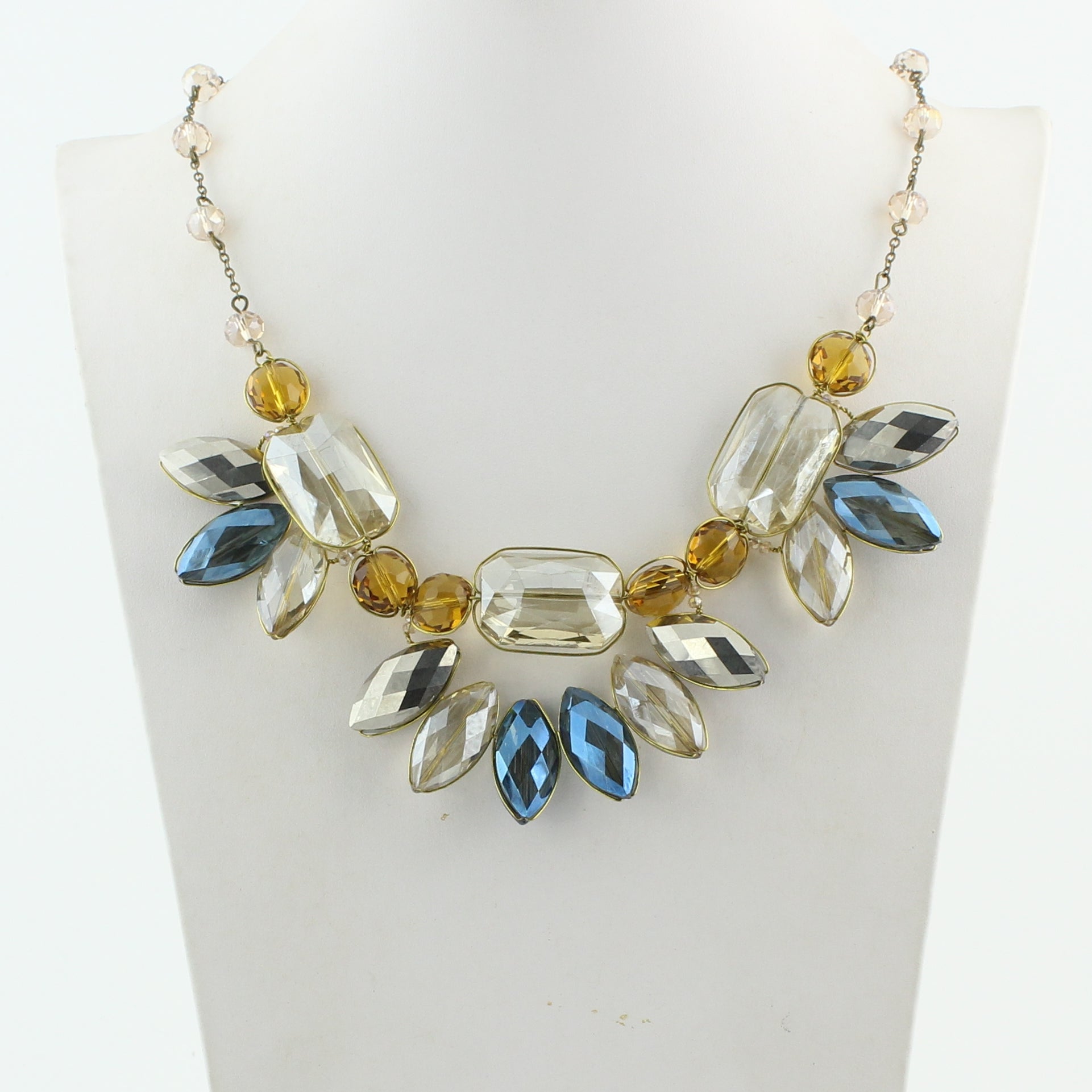 Collares de piedras preciosas de cristal N1821