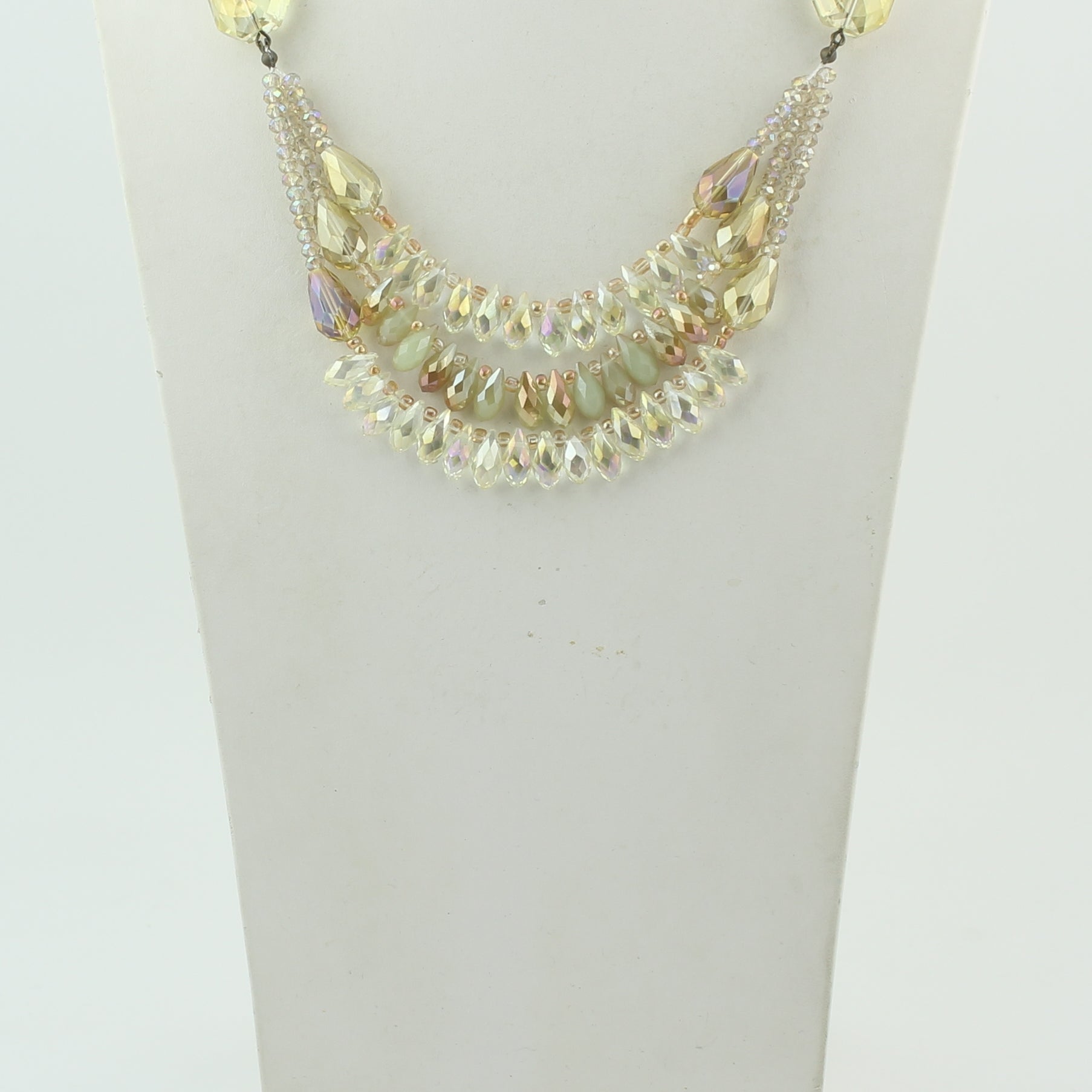 Collar de cristal de tres filas N1822