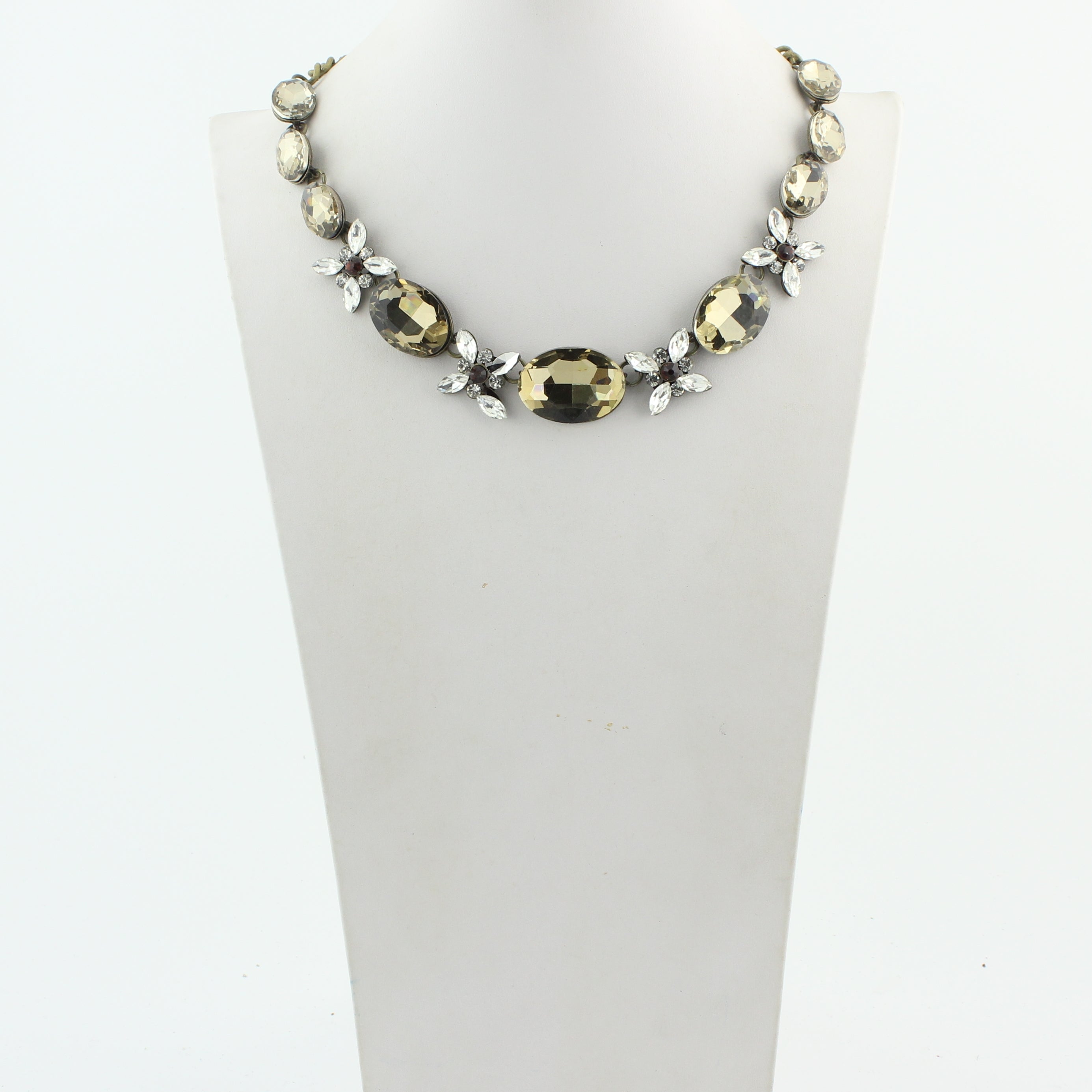 Collares de cristal con flores N1873