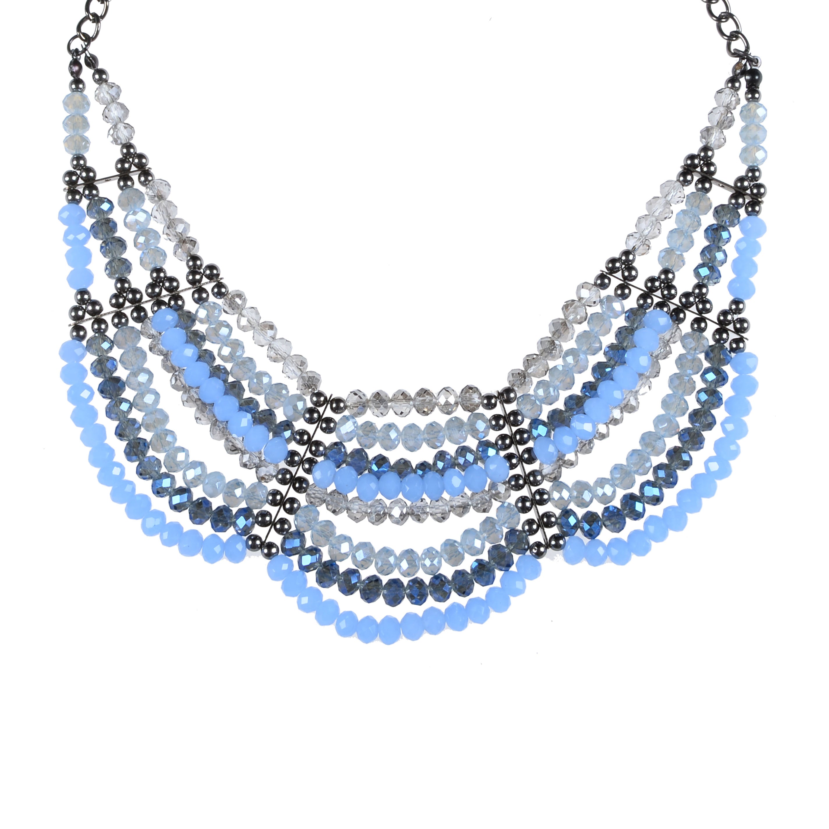 Collares de cristal multicapa N2166