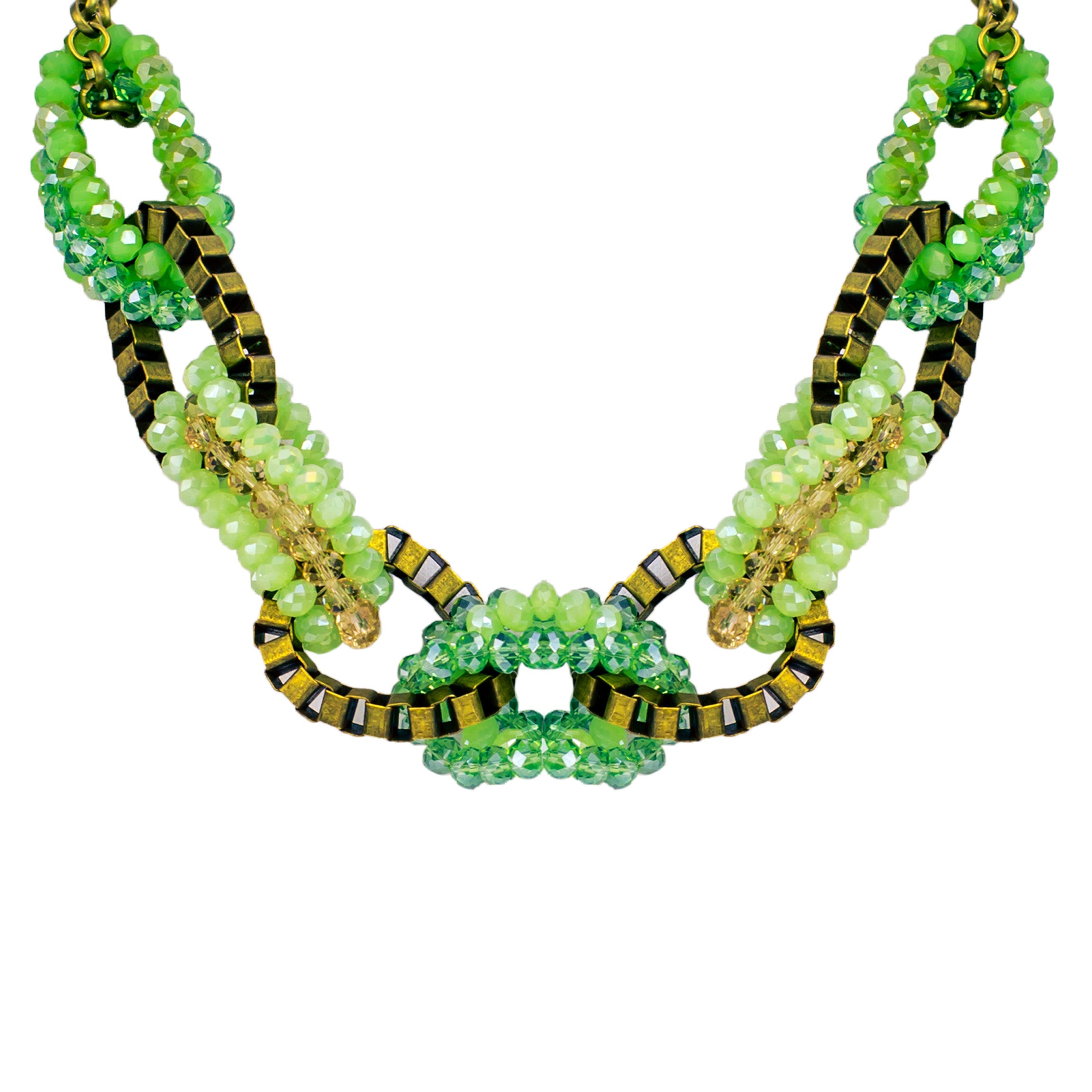 Collar de cristales entrelazados N2252