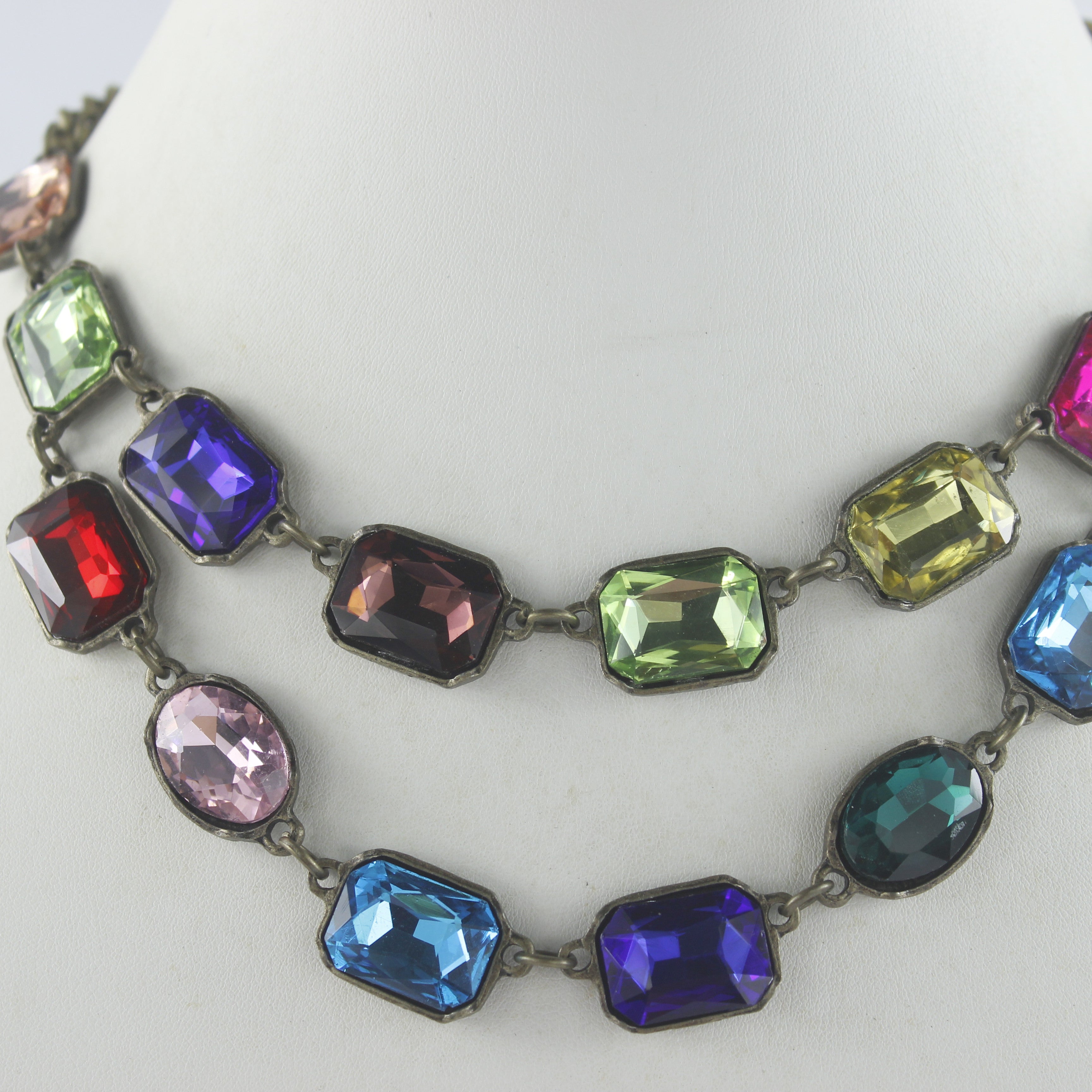Collar de cristales de colores N2257