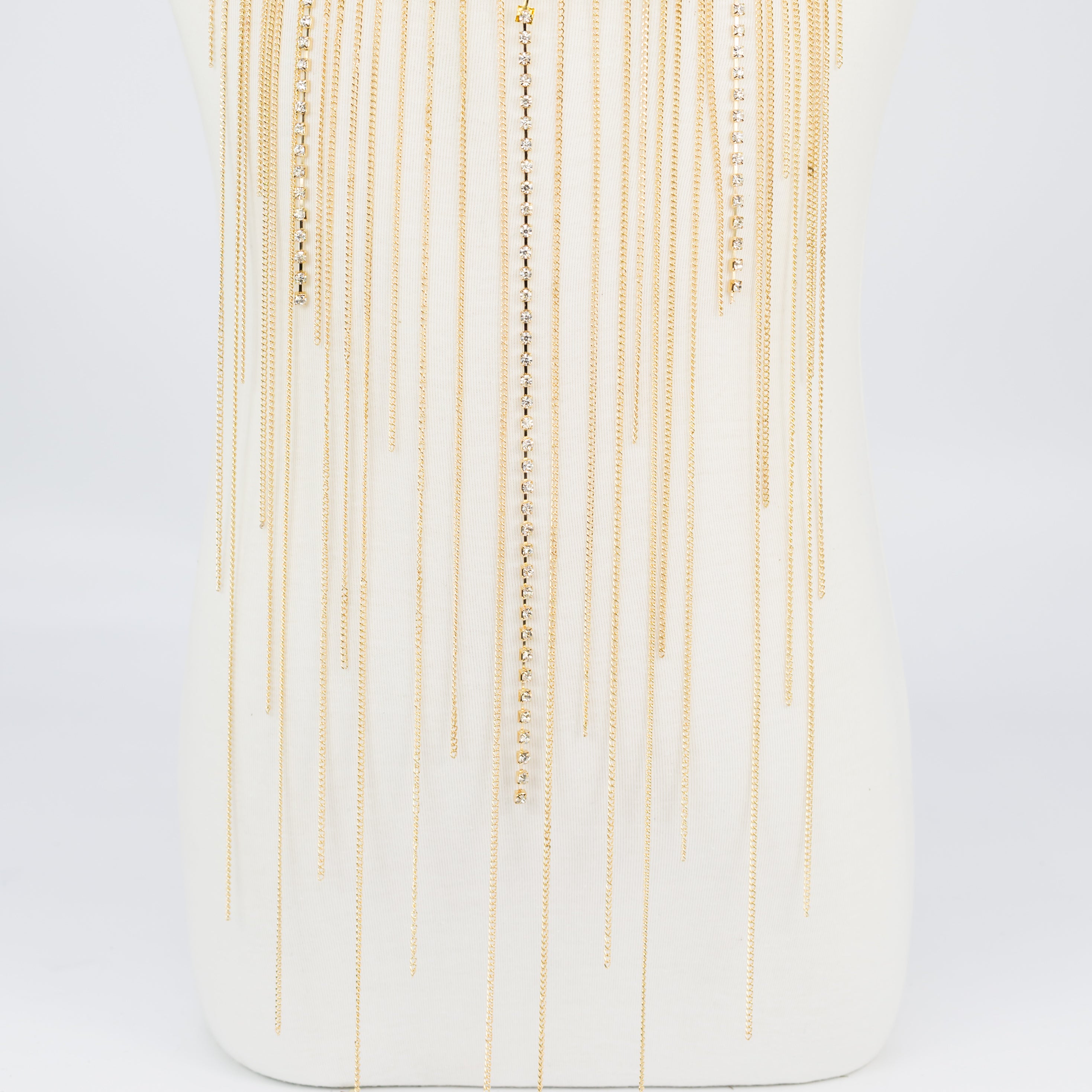 Collar de borlas largas con cadena N2323