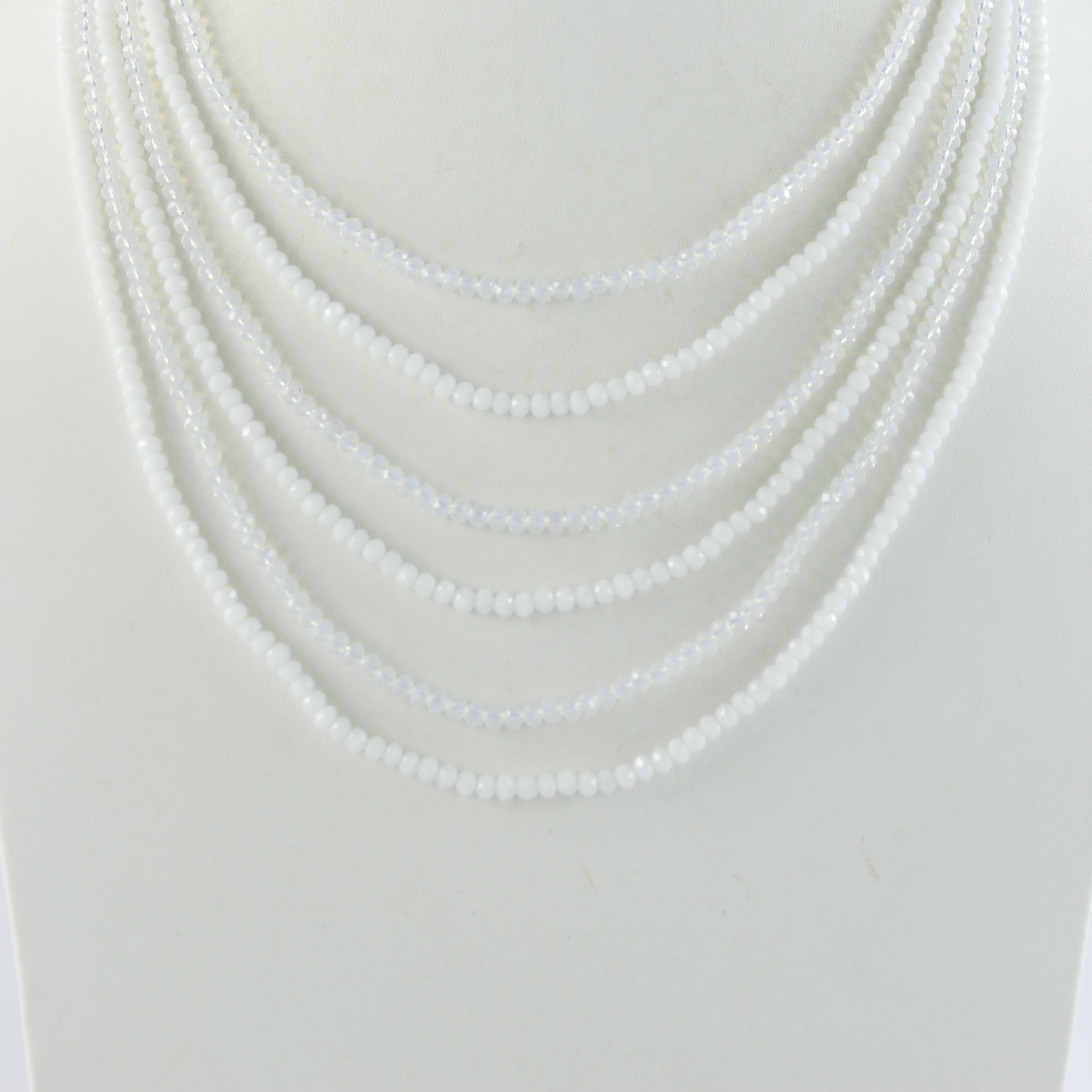 Collares de cristal multicapa de moda N2488