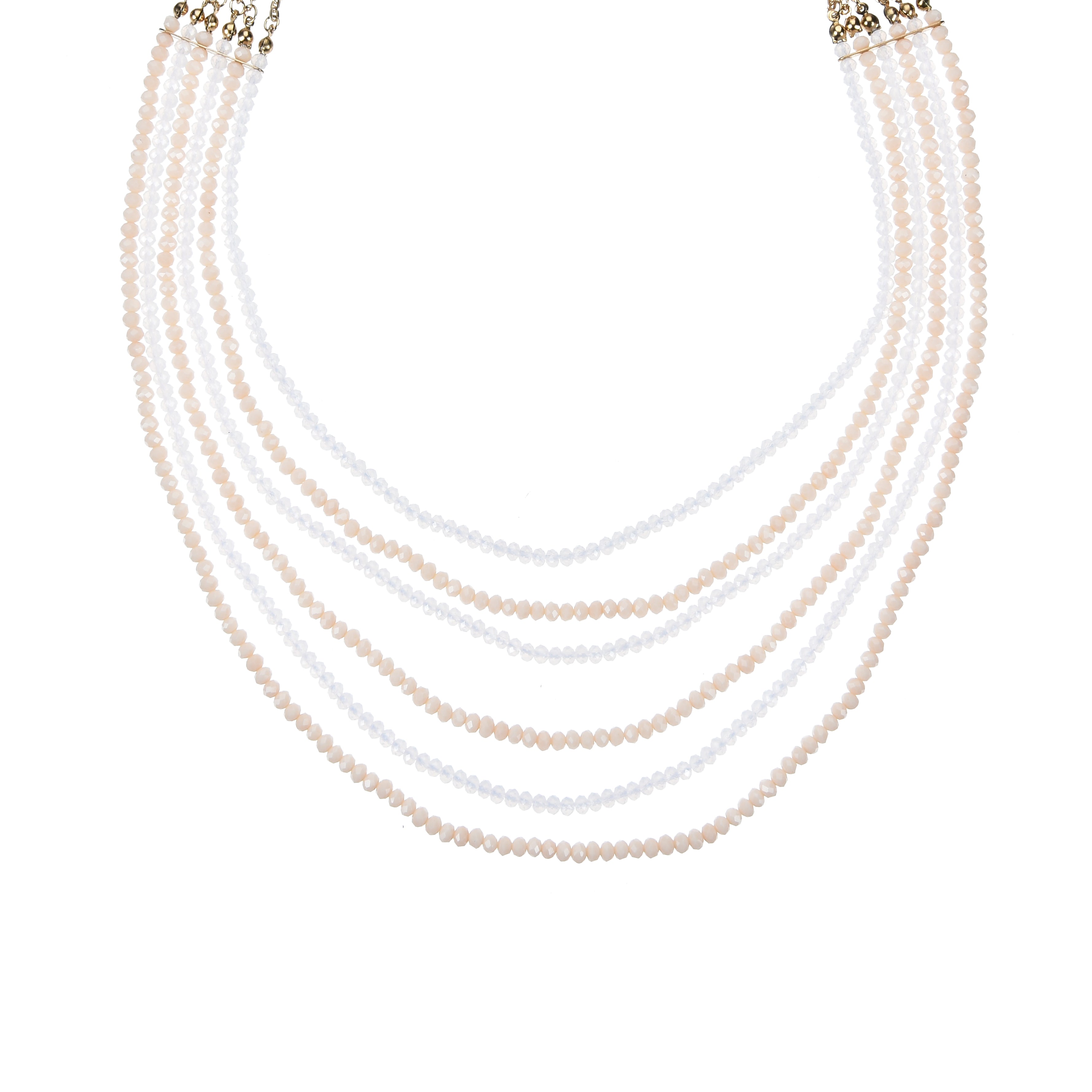 Collares de cristal multicapa de moda N2488