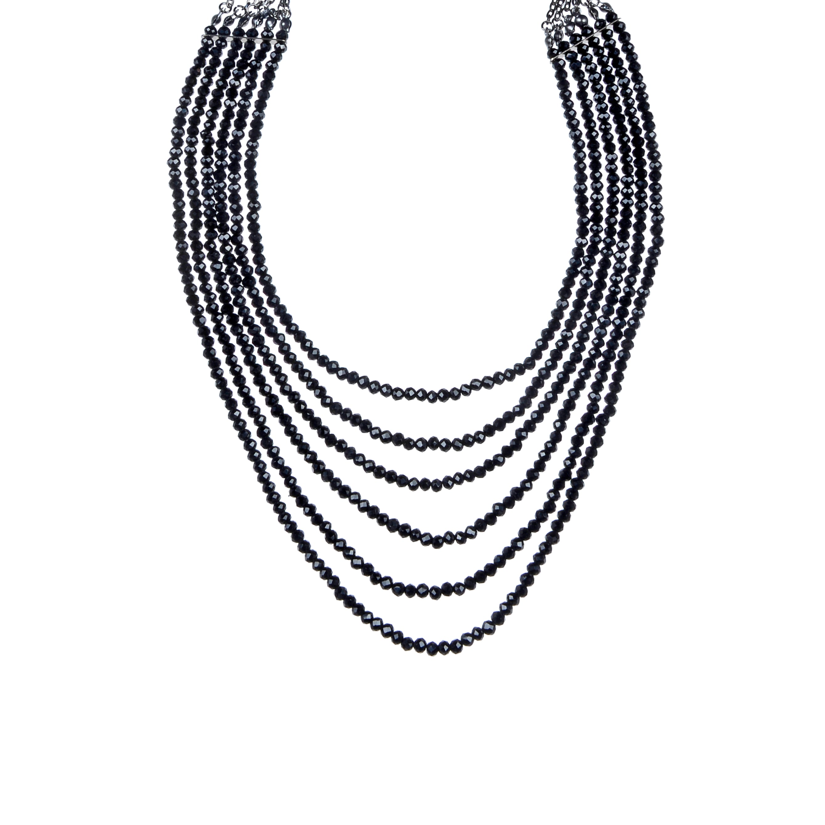 Collares de cristal multicapa de moda N2488