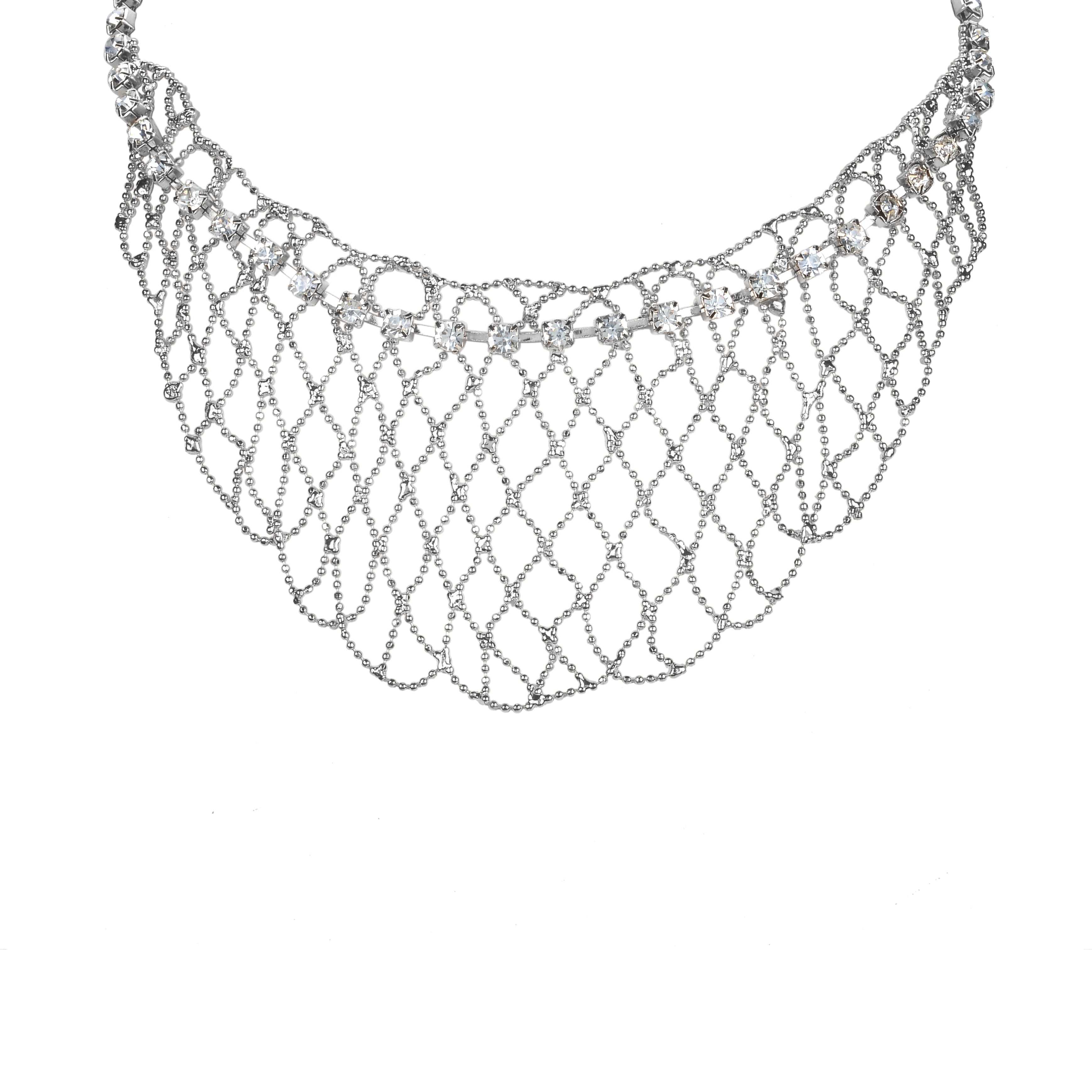 Collar de malla de cristal N2497