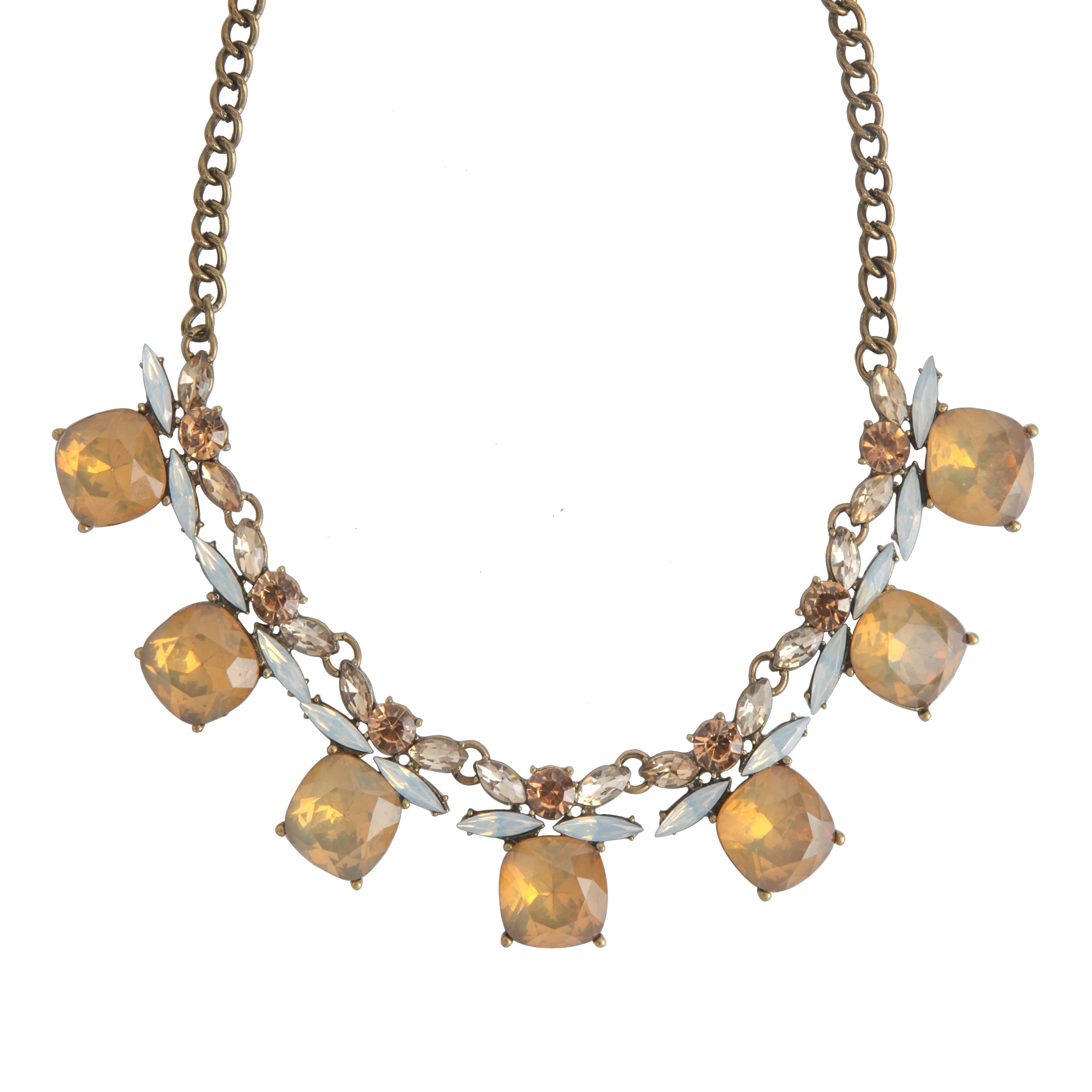 Collares de piedras preciosas de cristal N2504