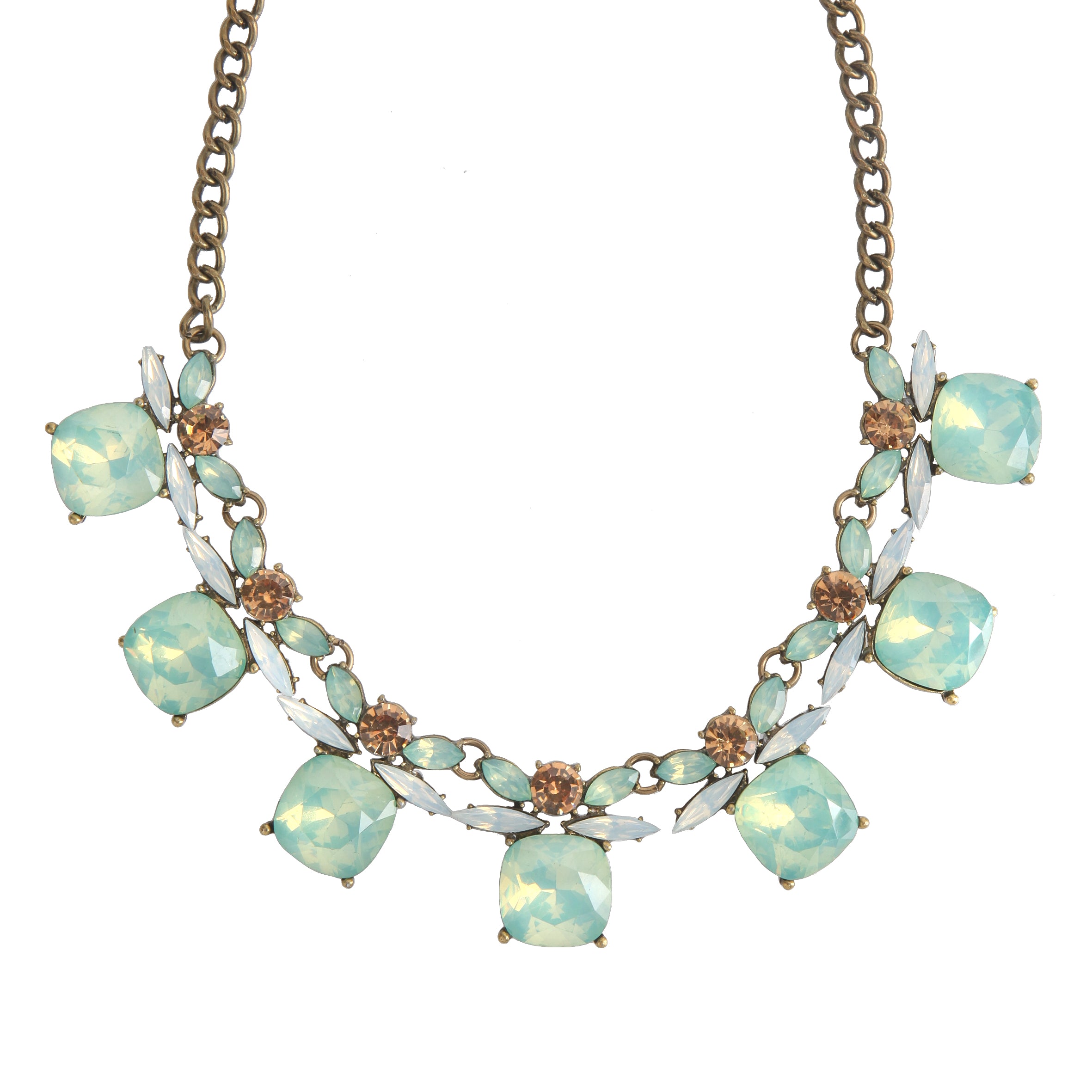 Collares de piedras preciosas de cristal N2504