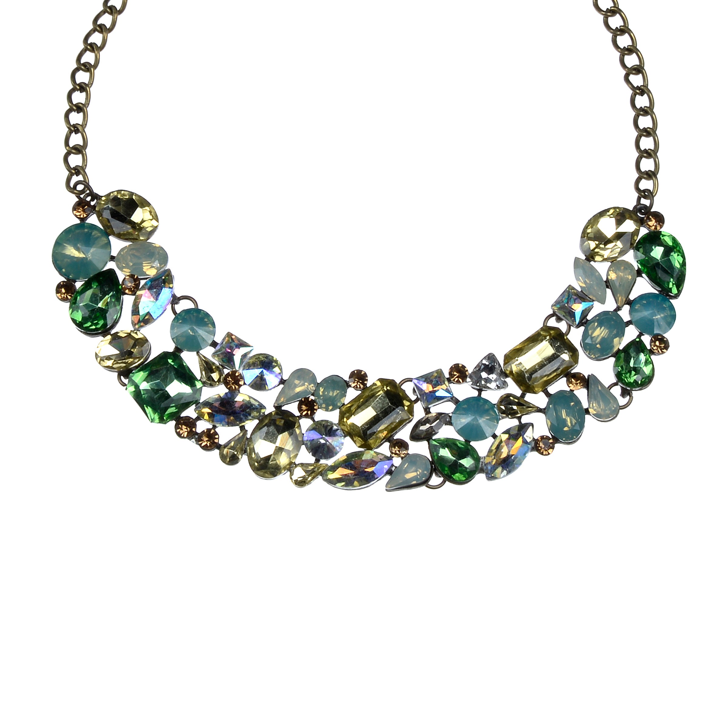 Collares de piedras preciosas de cristal N2513