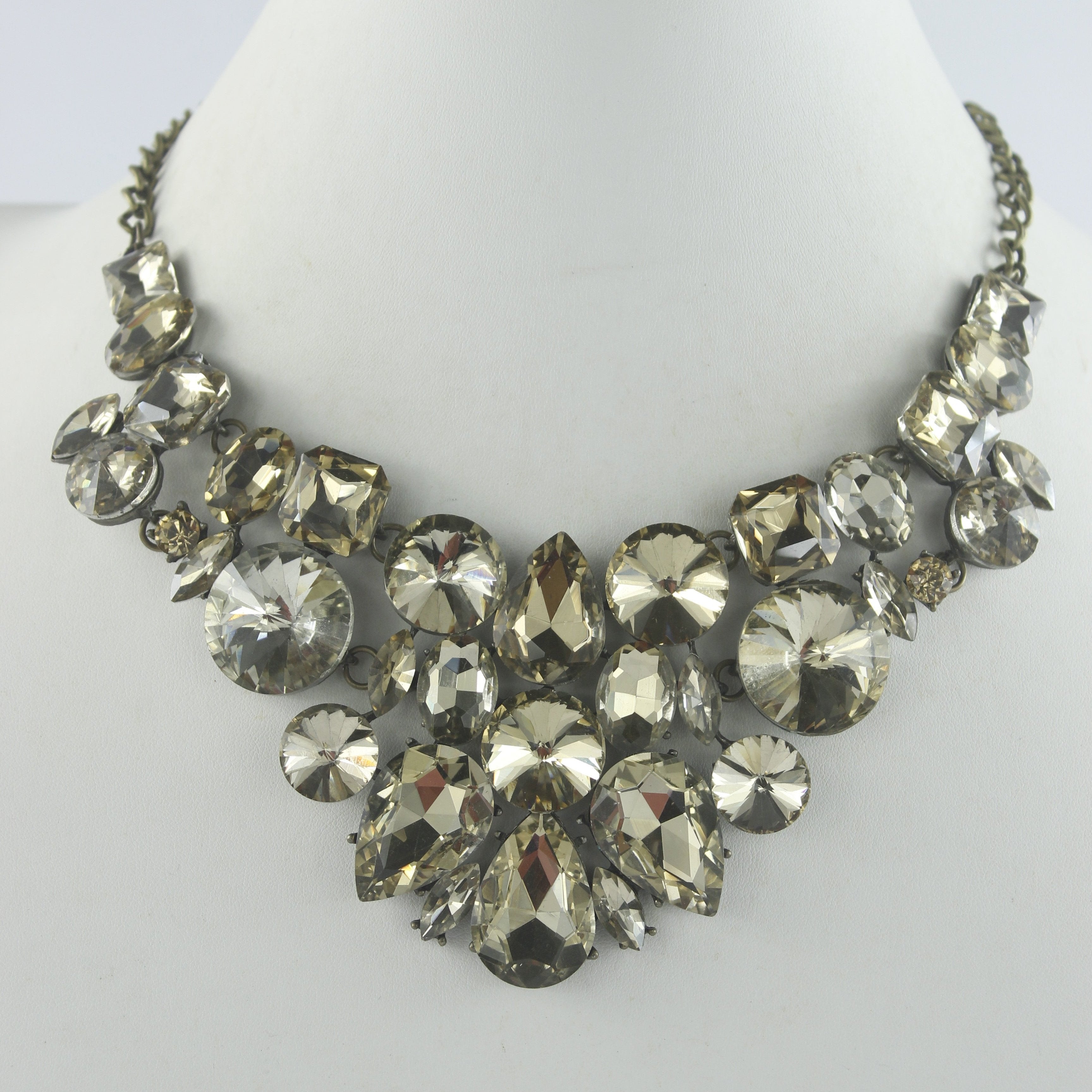 Collares de piedras preciosas de cristal de lujo N2523