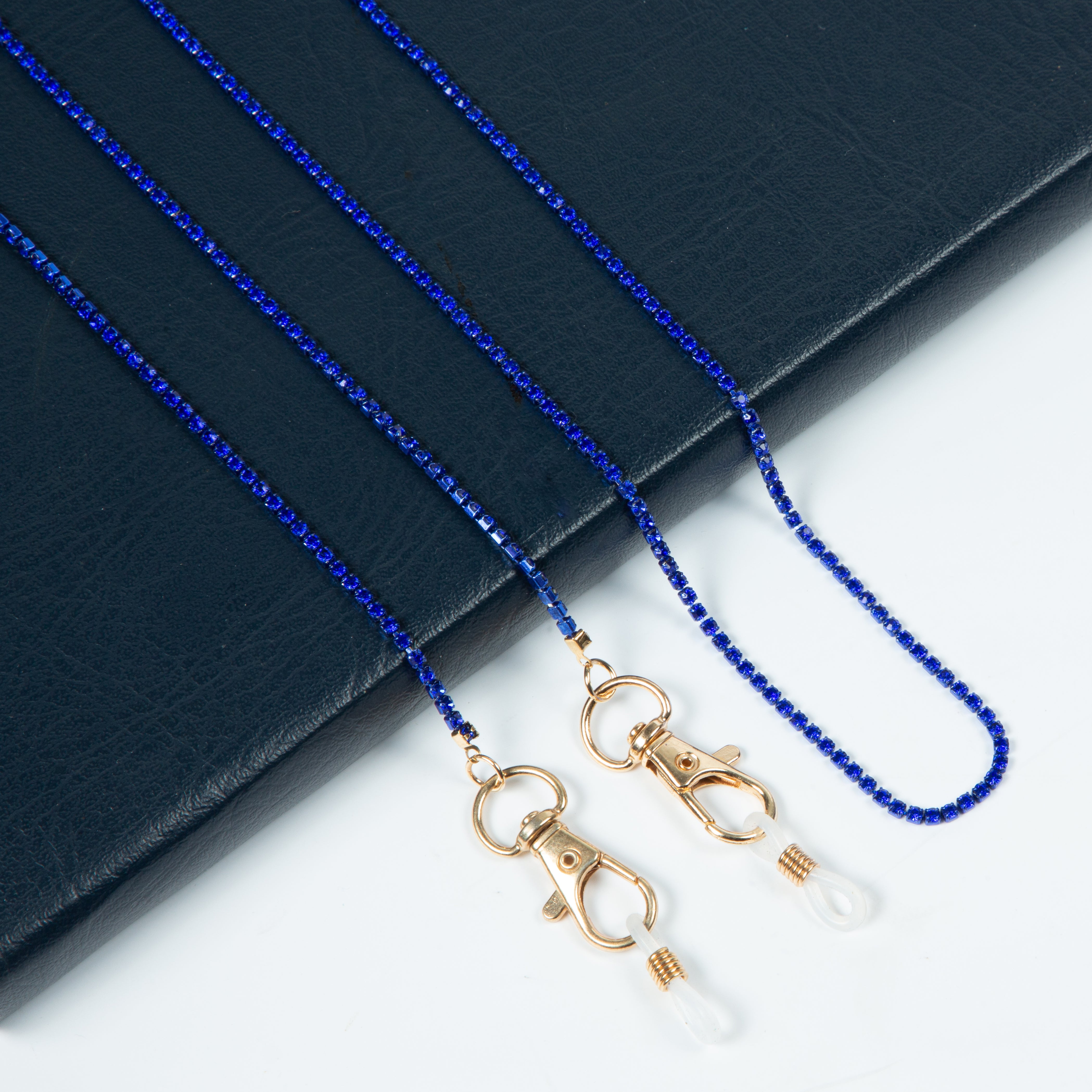 Cadenas de diamantes de imitación, collares para anteojos