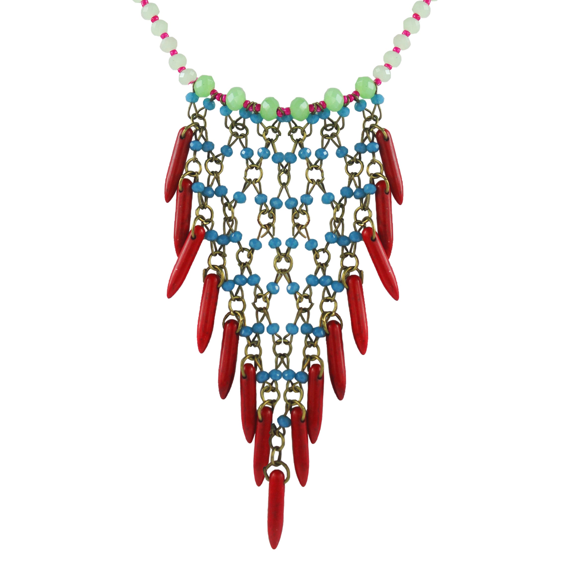 Collares de cuentas tejidas N2550