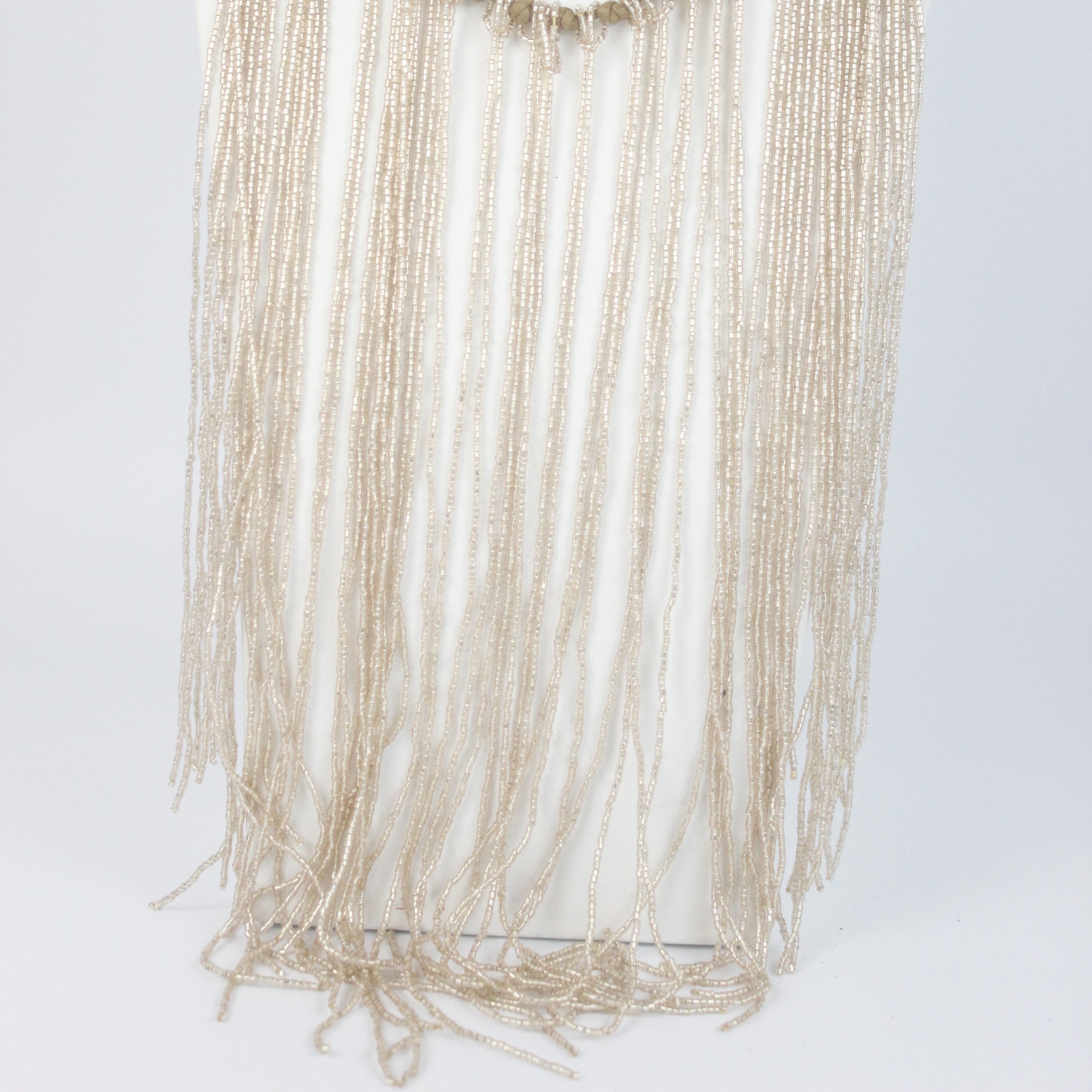 Collar largo con borlas y cuentas de cristal N2564