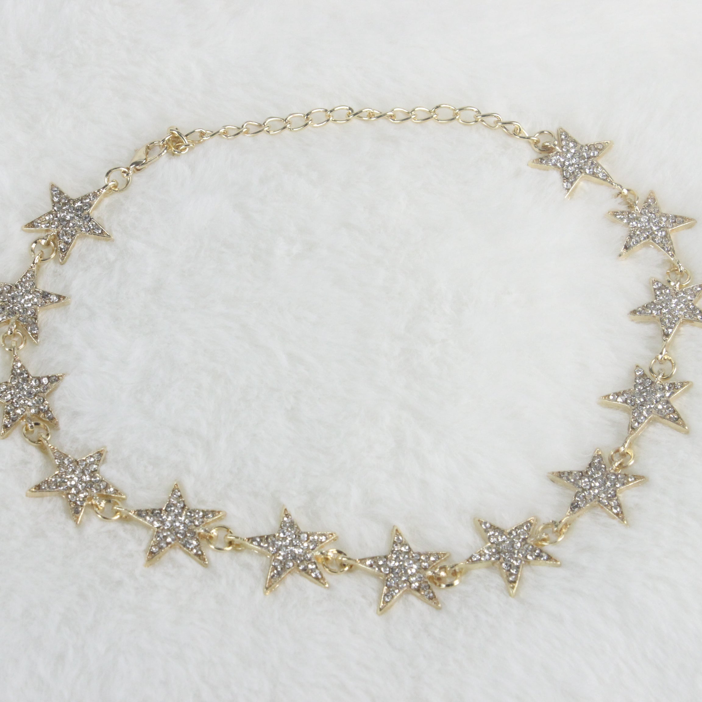 Collar de clavícula con estrella de cinco puntas N2590