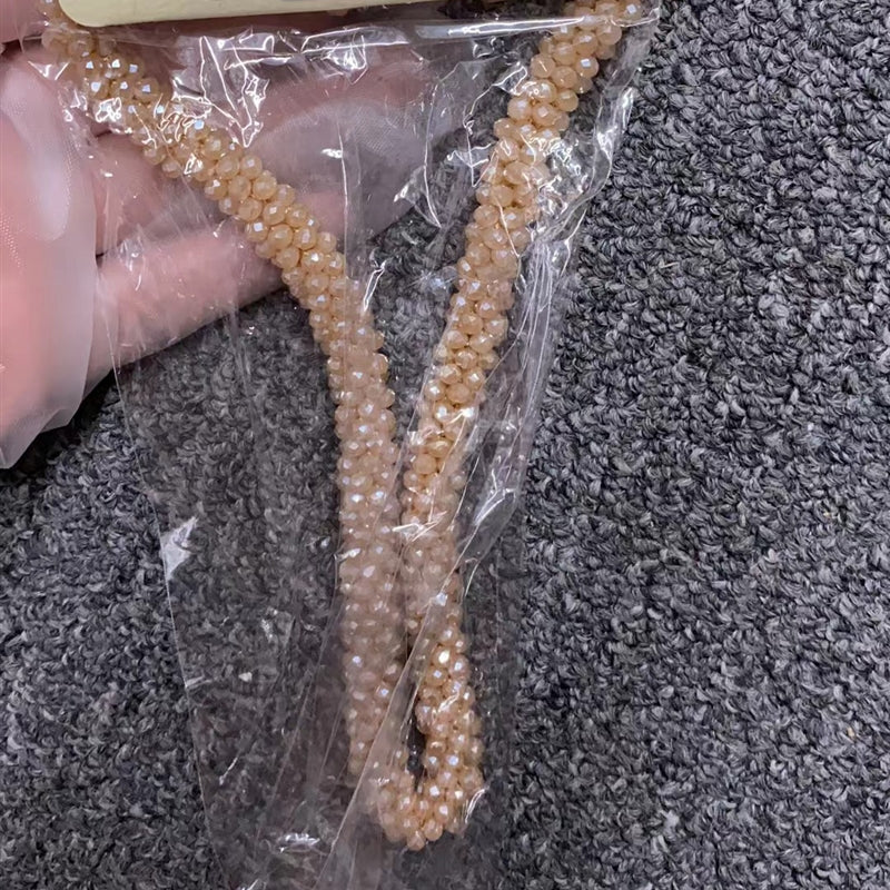 Collar corto de cristal colorido de moda N2666