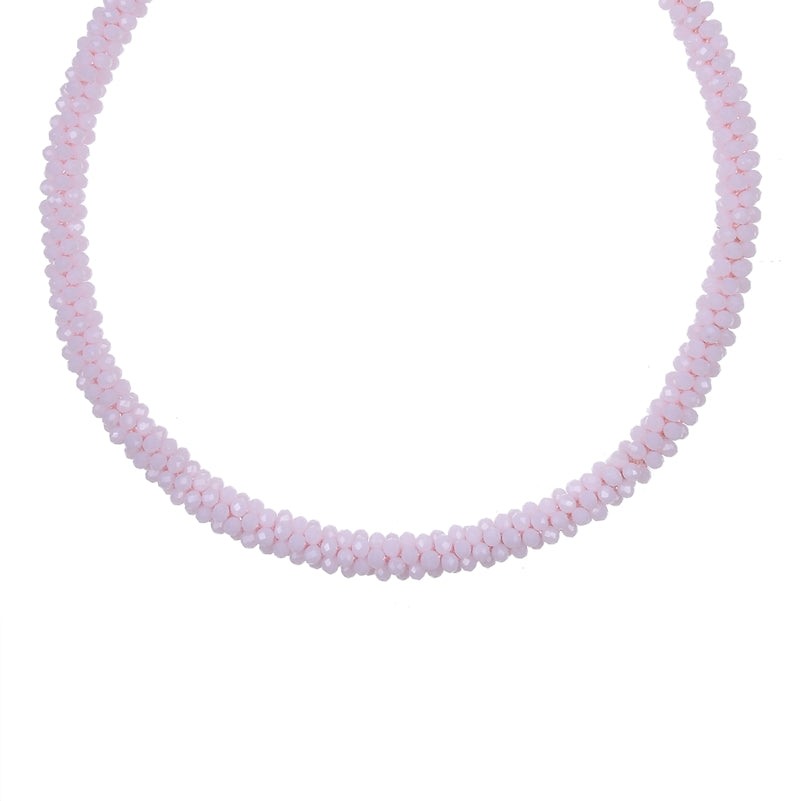 Collar corto de cristal colorido de moda N2666