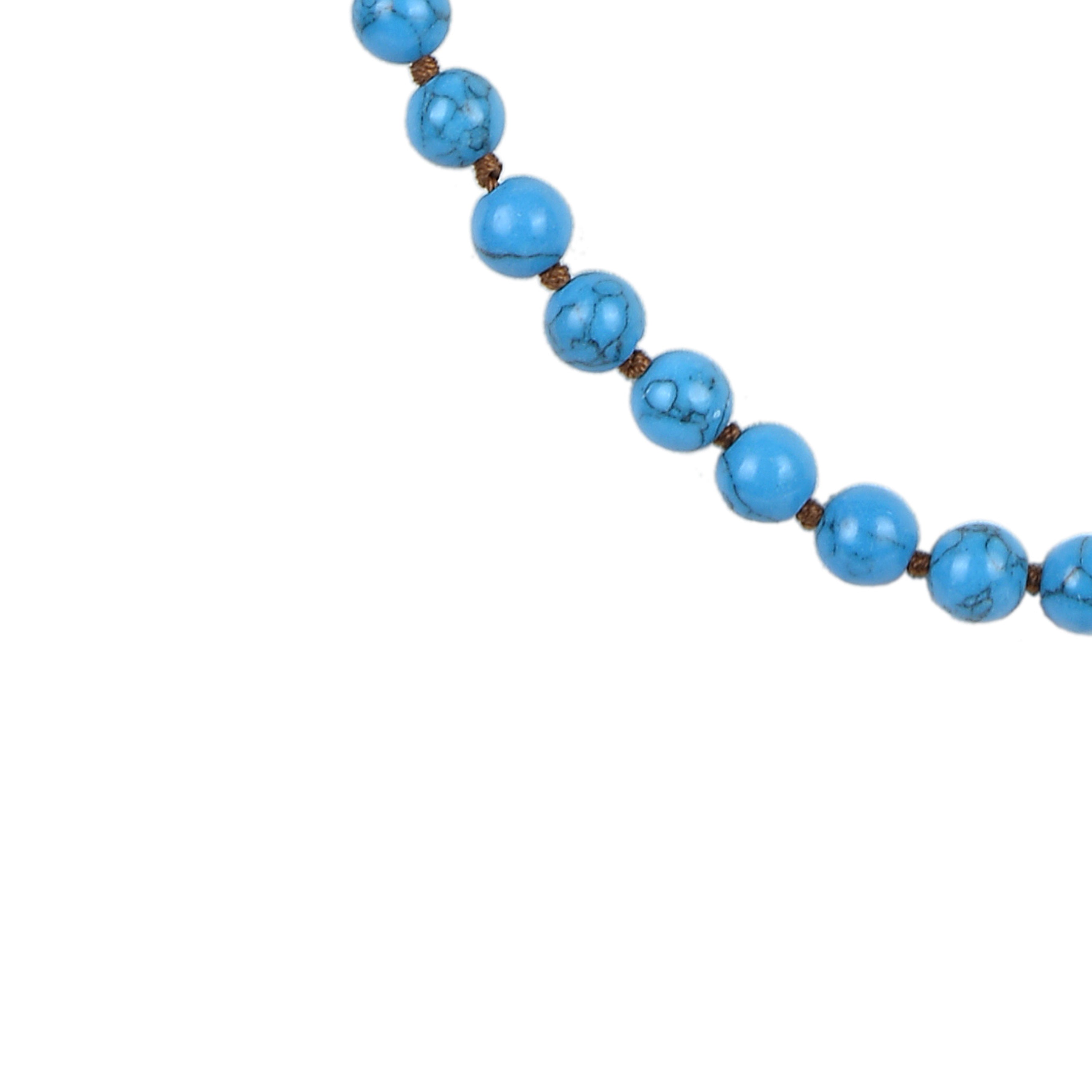 Collares de cuentas de piedra turquesa N2740