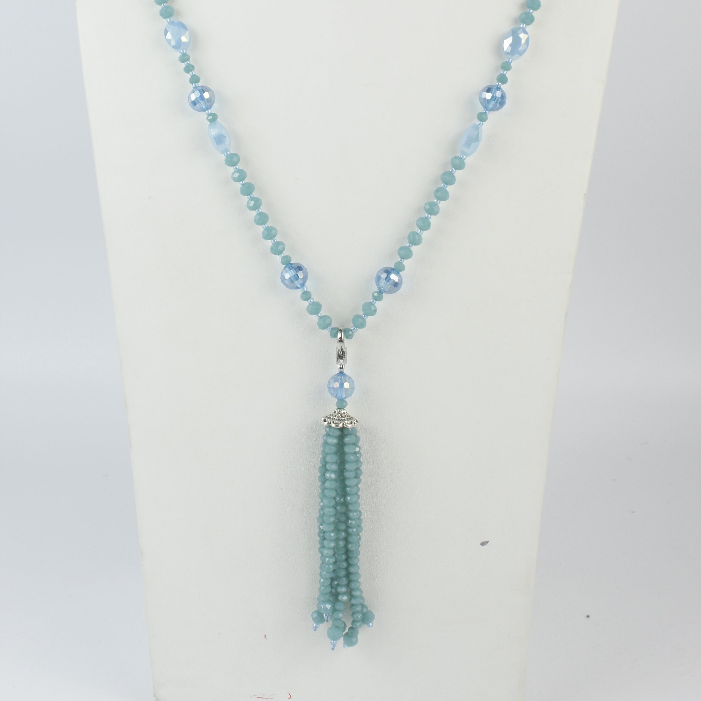 Collares largos con borlas de cristal N2830