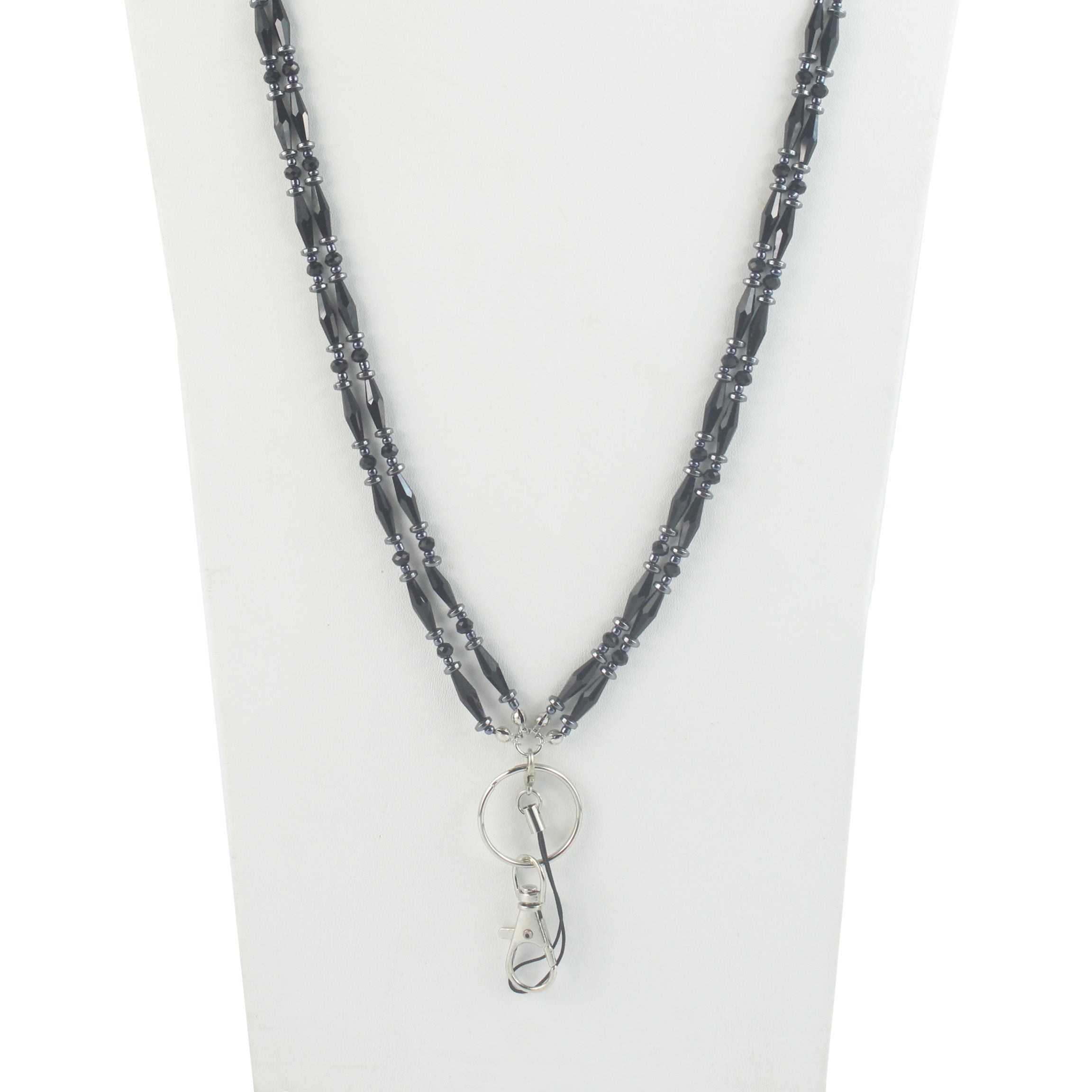 Two Layer Crystal Bead Neck Lanyard N2945
