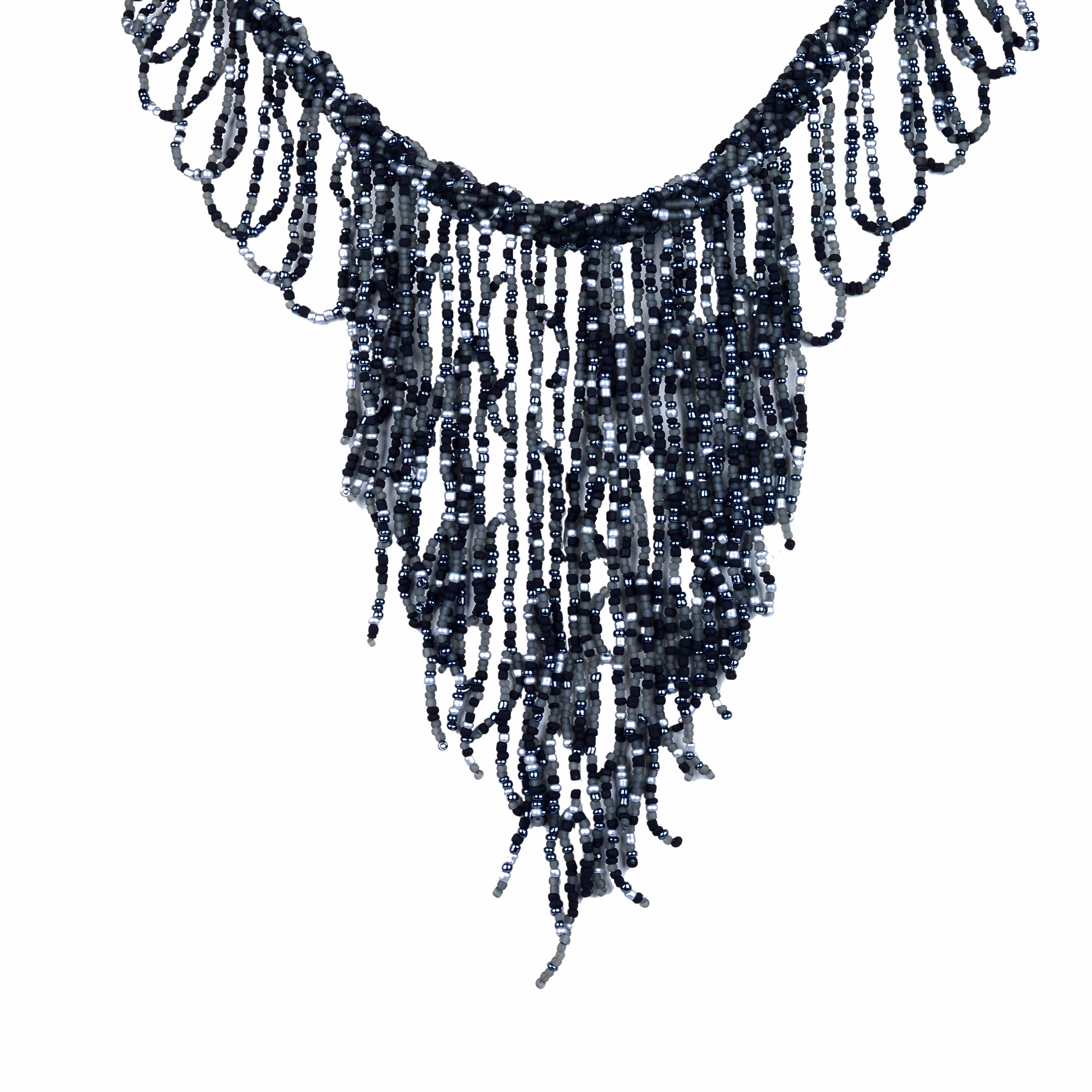 Collar con cuentas de servilleta de Bohemia N2956