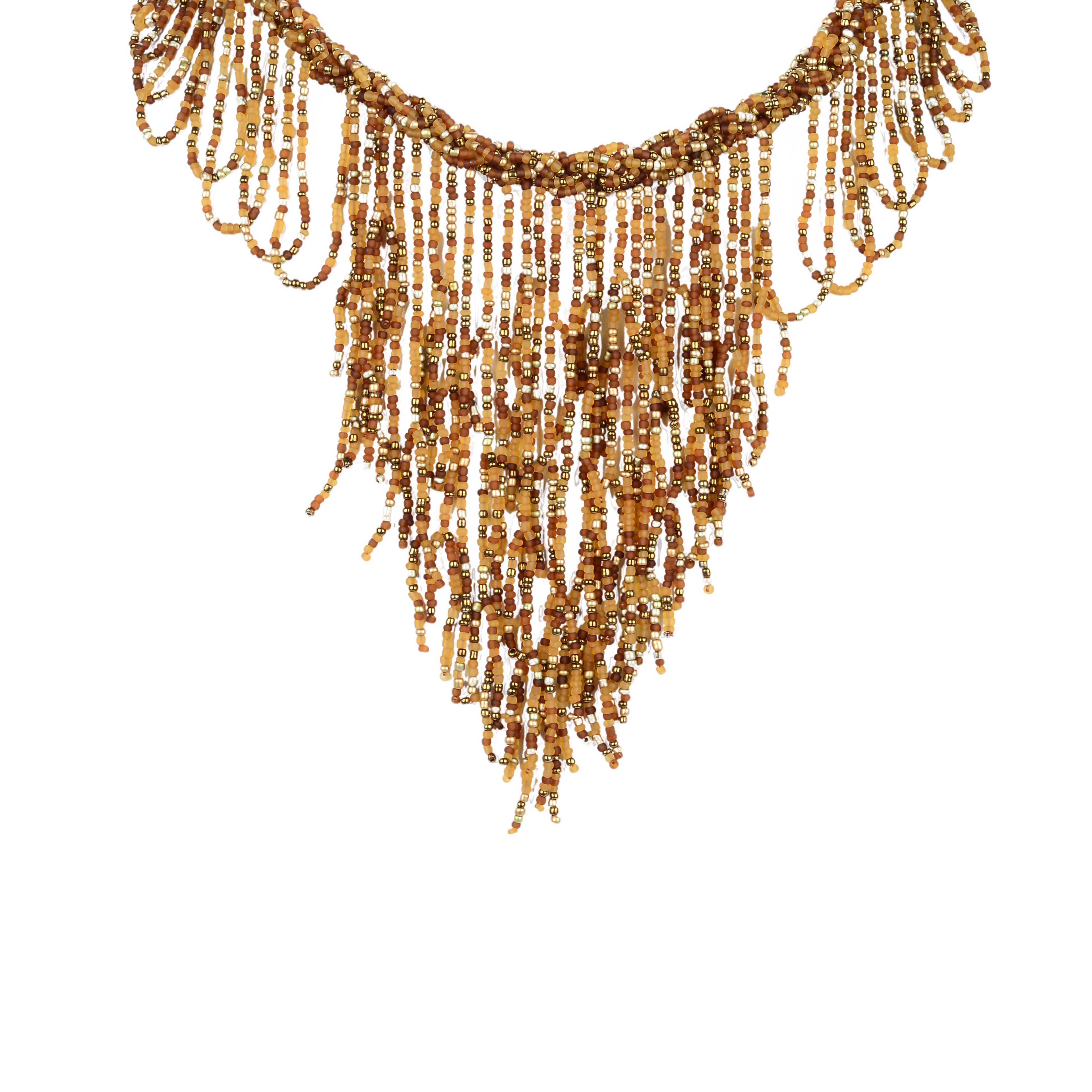 Collar con cuentas de servilleta de Bohemia N2956