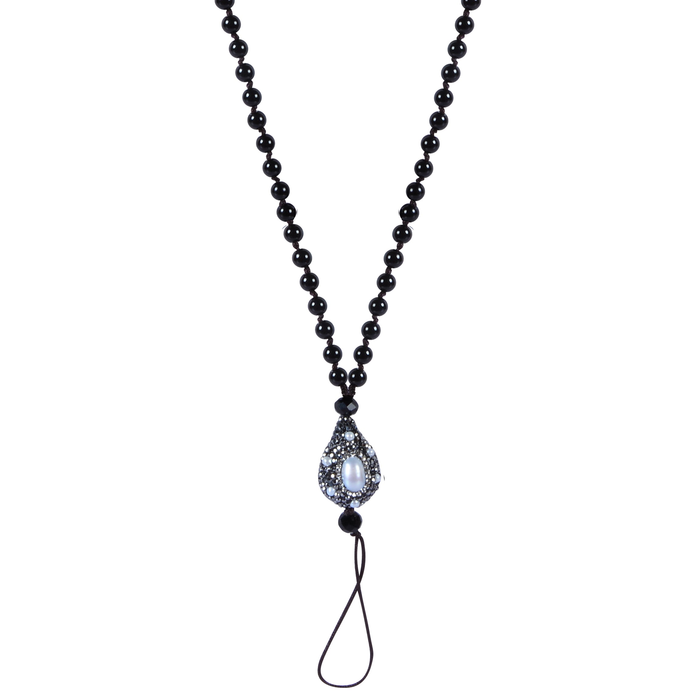 Pearl and Bead Neck Lanyard N3083