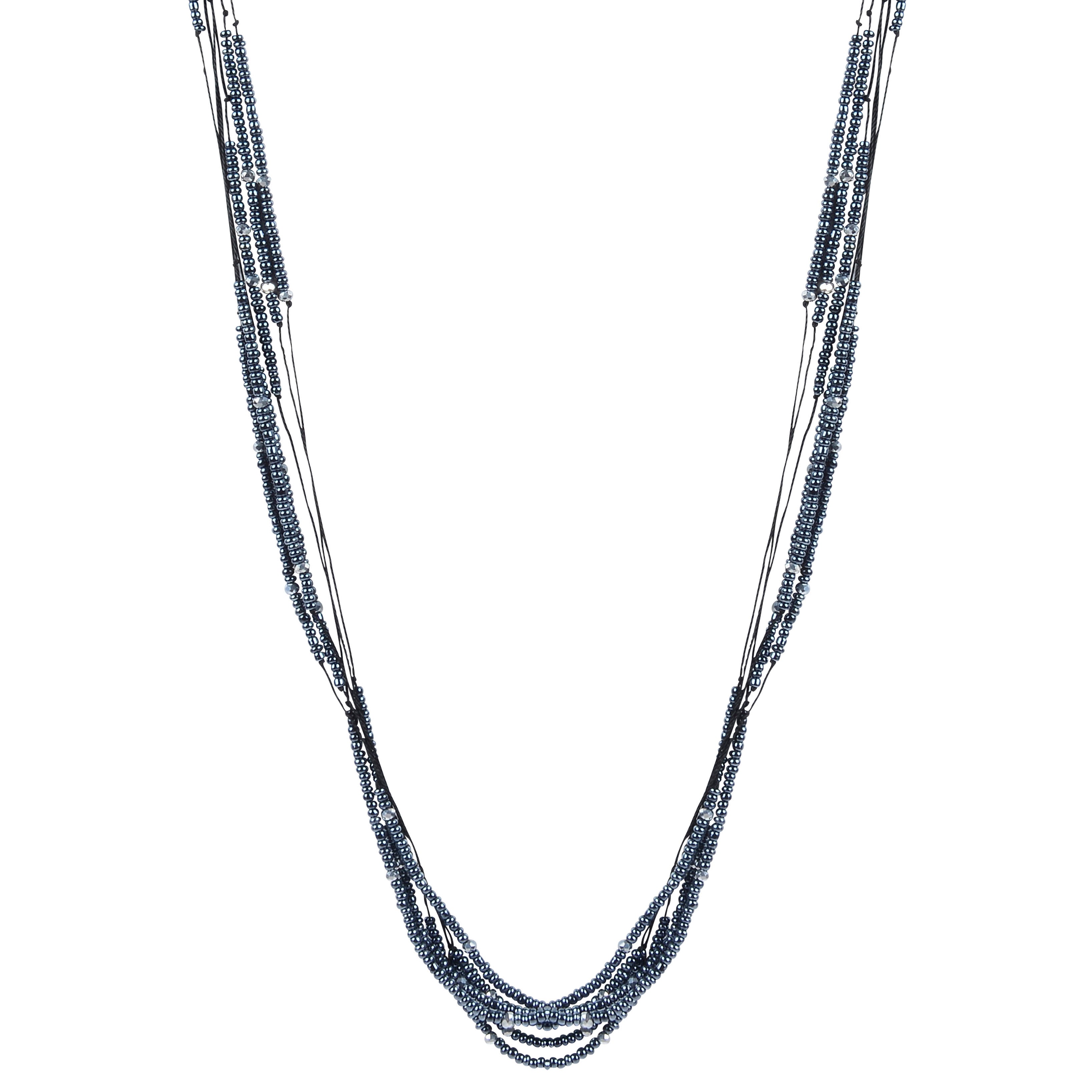 Collares largos con tiras de cuentas pequeñas para mujer N3108