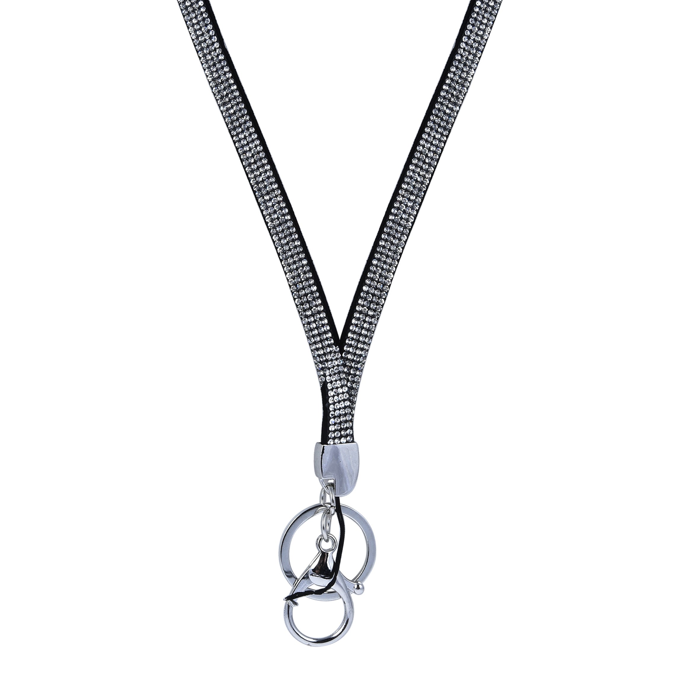 Fashion Women Crystals Key Chain Pendant Necklace