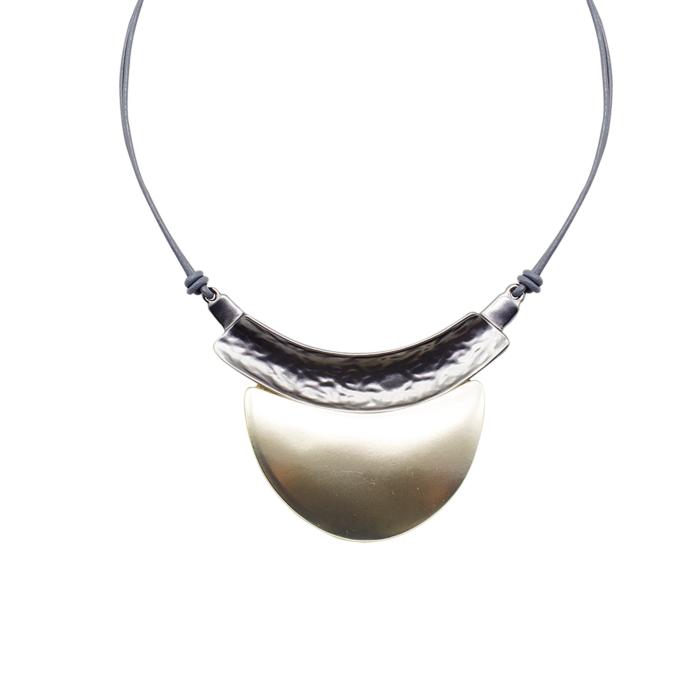 Metal Pendant LeatheretteNecklaces N3311