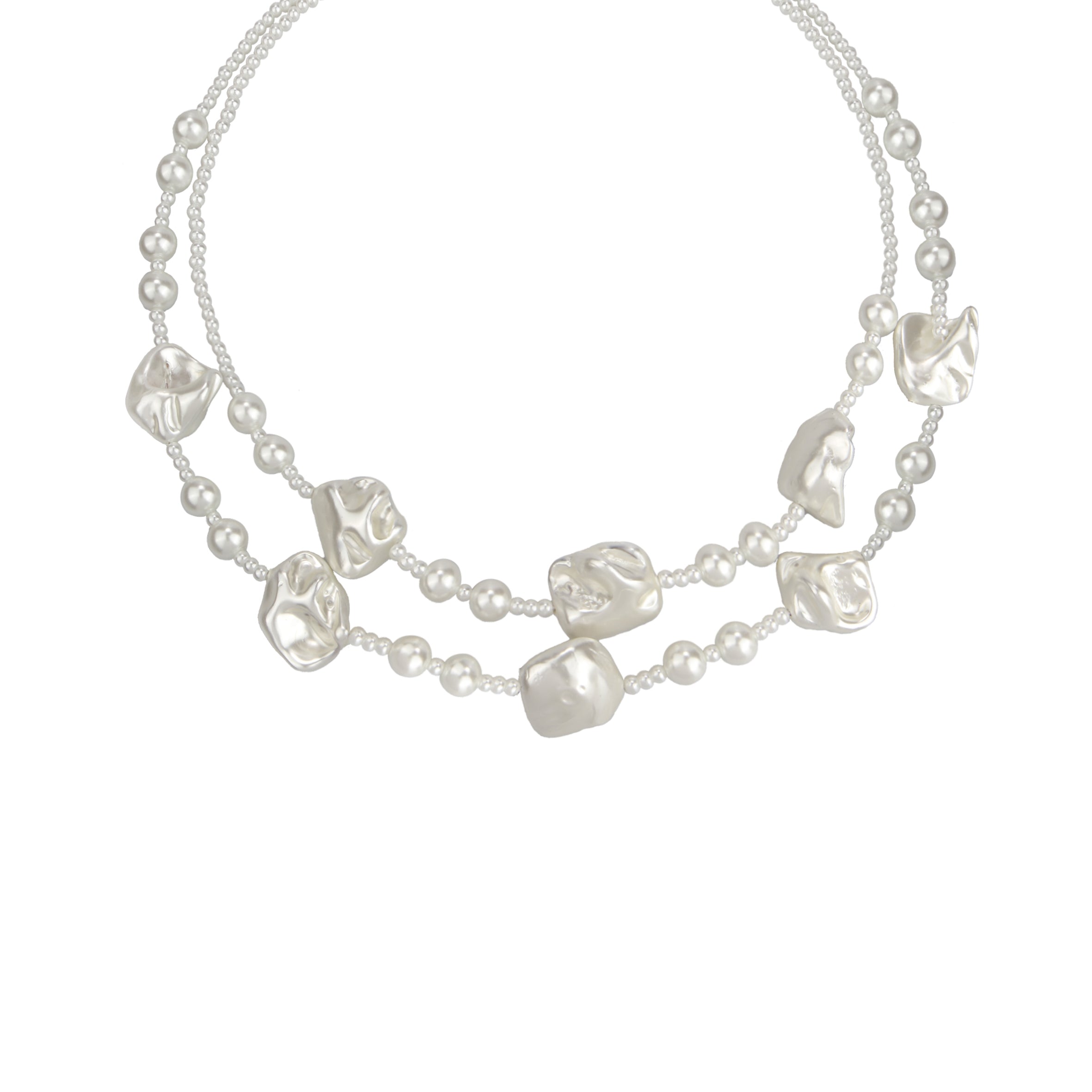 Collares multicapa con cuentas de cristal N3410