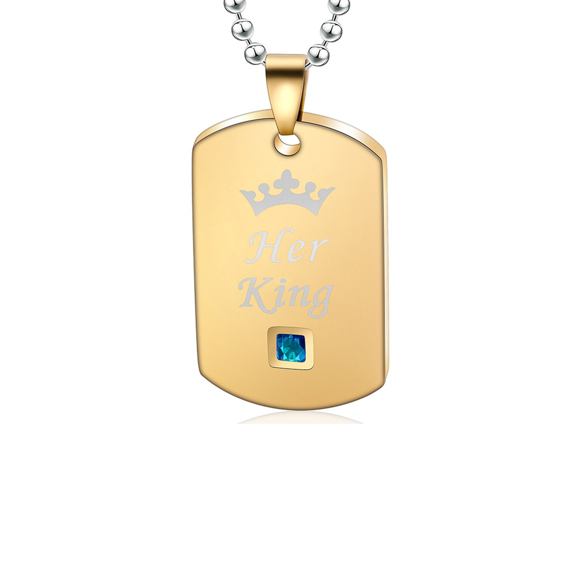 Stainless Steel Shield Kings Necklace N3778
