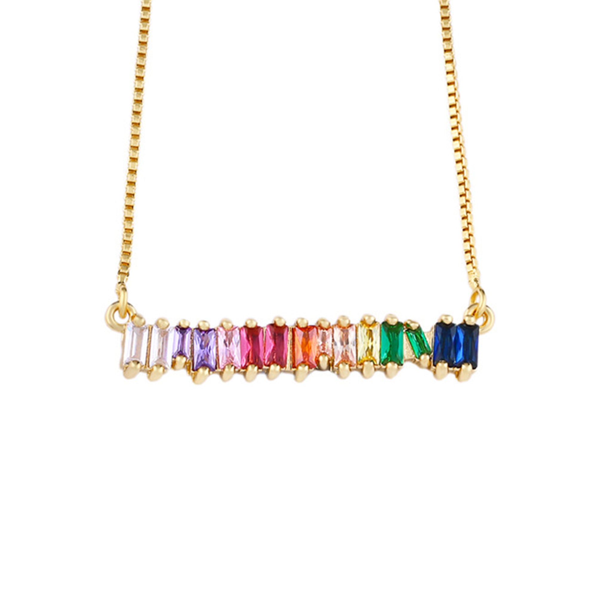 Collar con colgante de circonita N3783