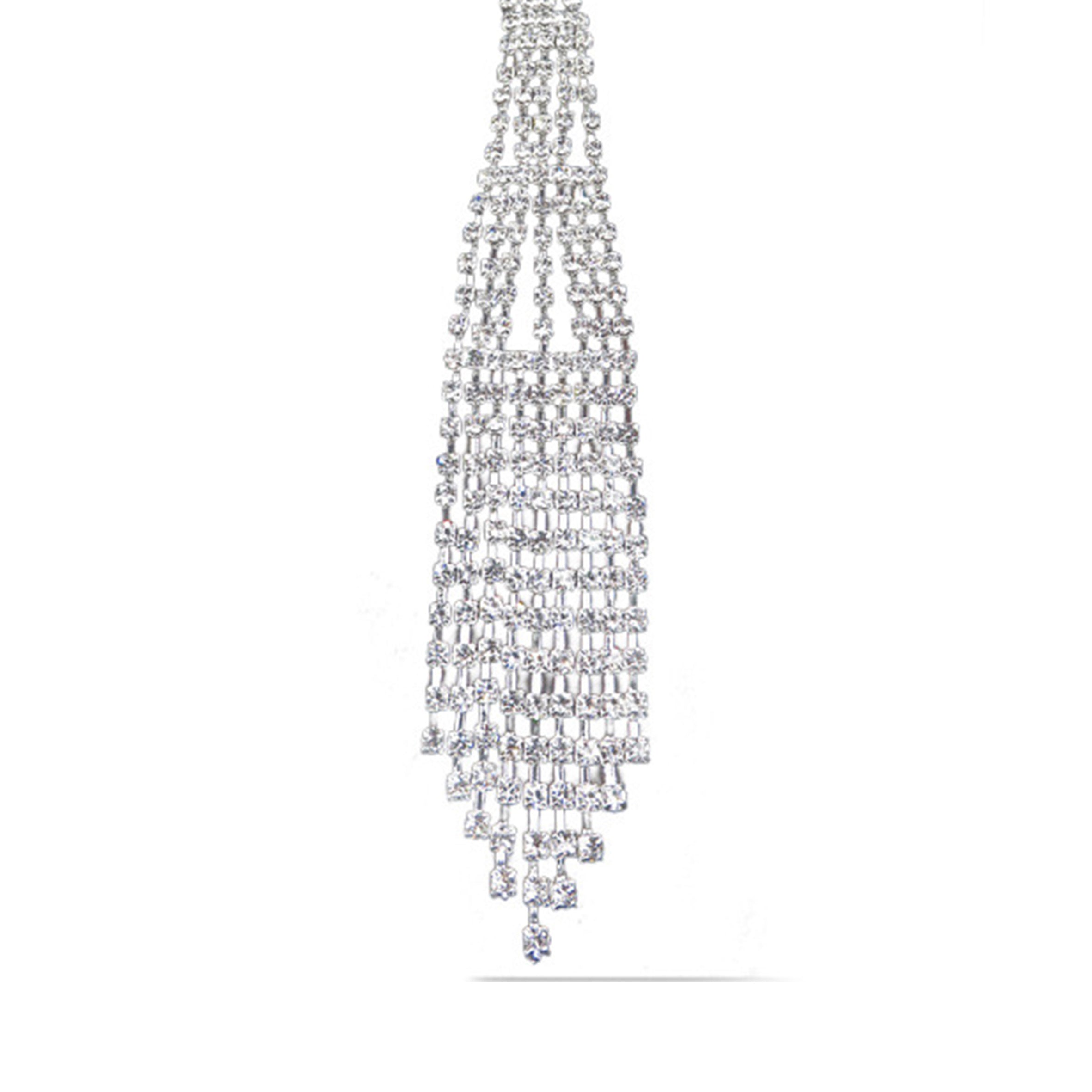 Tie Rhinestone Necklace N3791