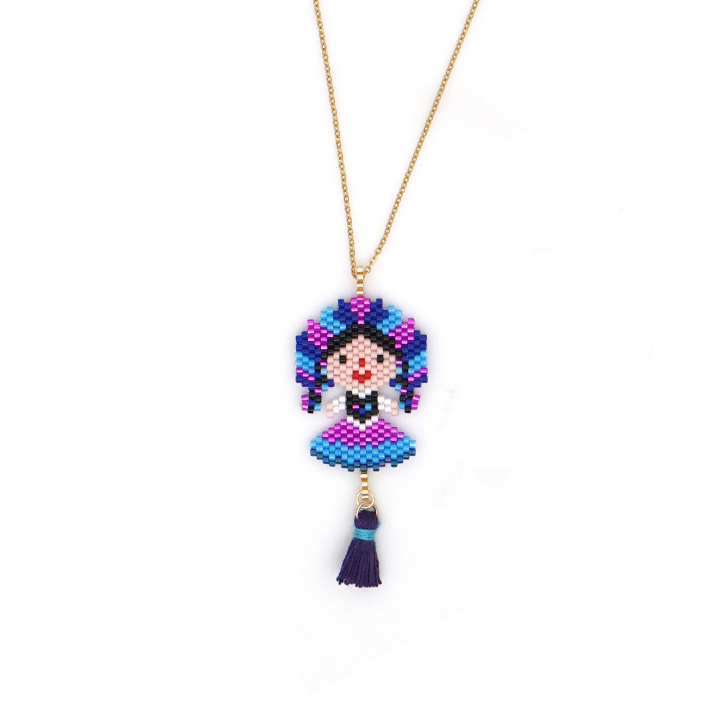 Frida Seed Bead Necklace N3838