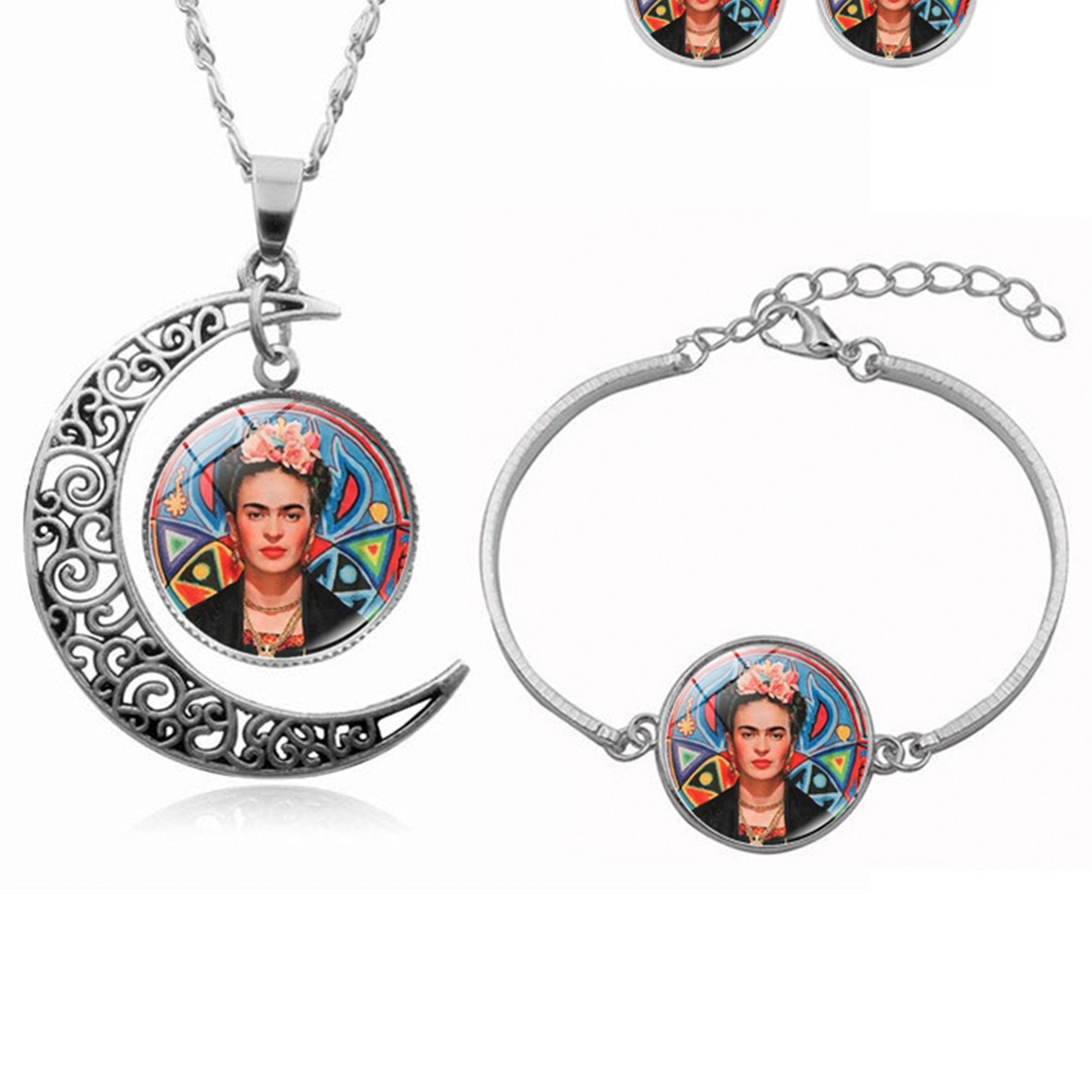 Conjunto de collar con colgante Frida N3989-SET