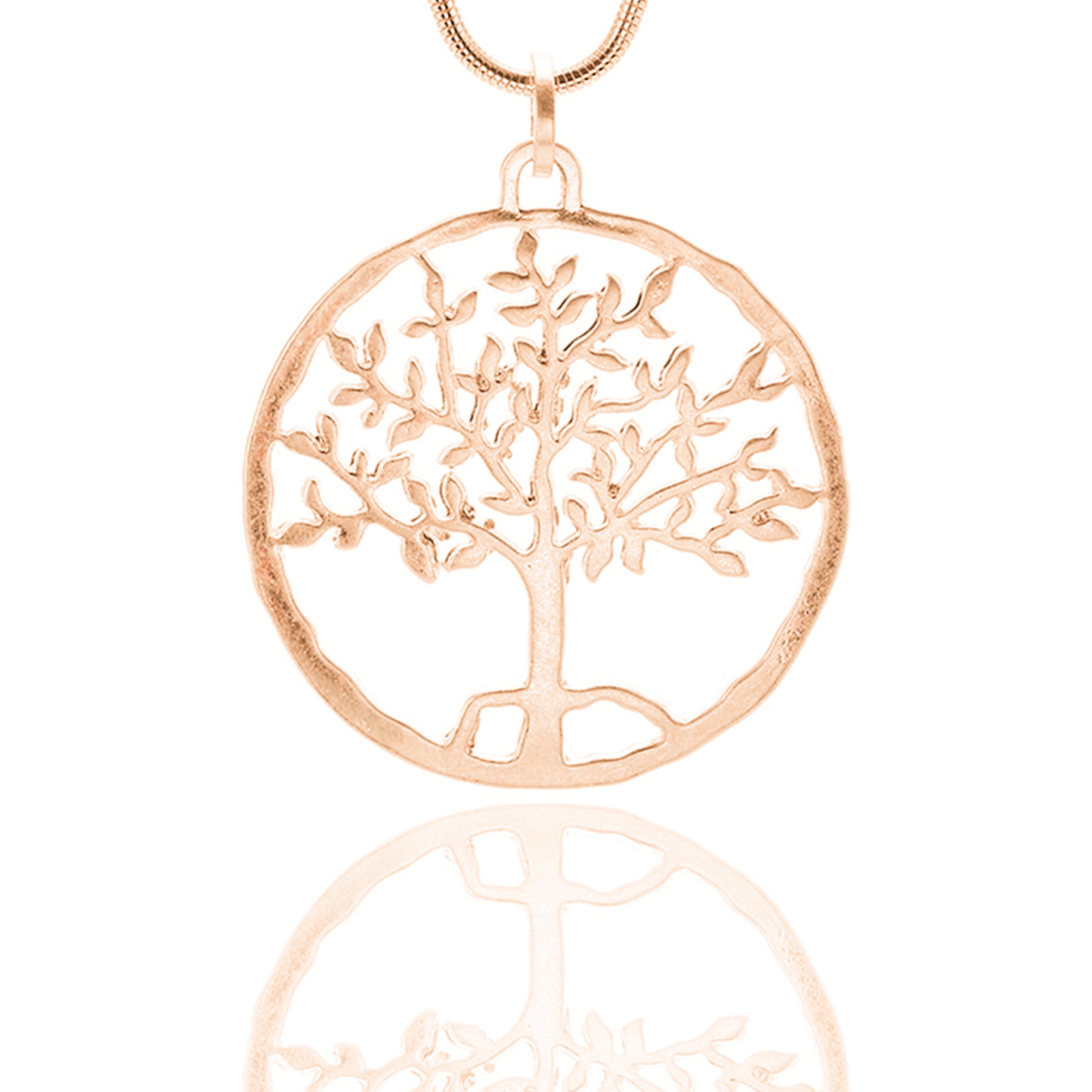 Collares de aleación con colgante de árbol de la vida N3998