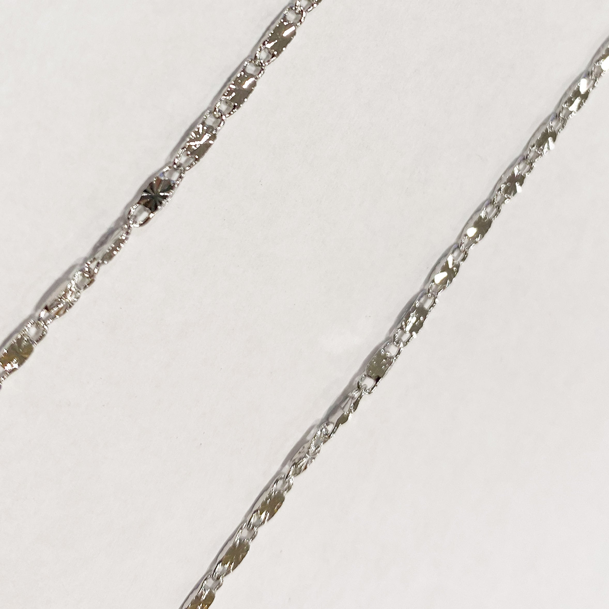 Pattern Tiles Alloy Chain Necklace N4100-18INCHES