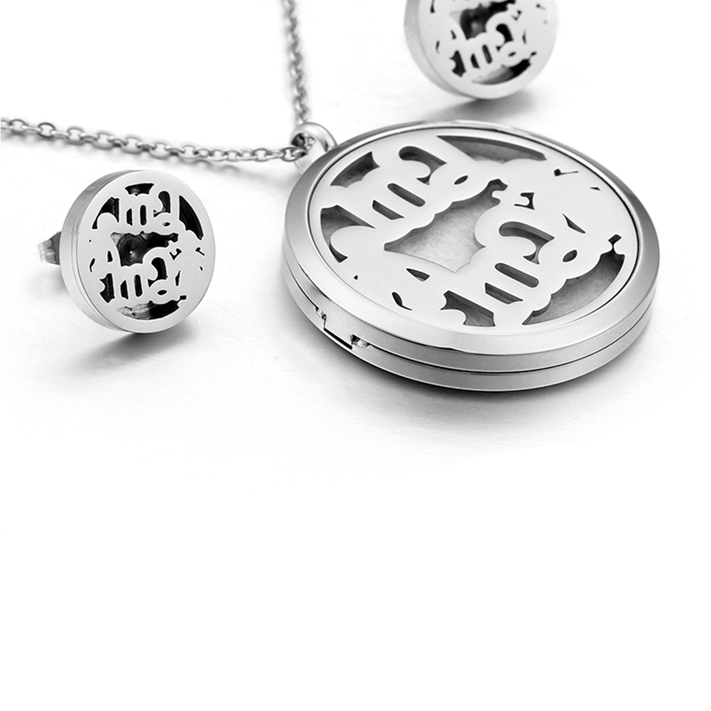 MAMA Disc Stainless Steel Necklace N4418
