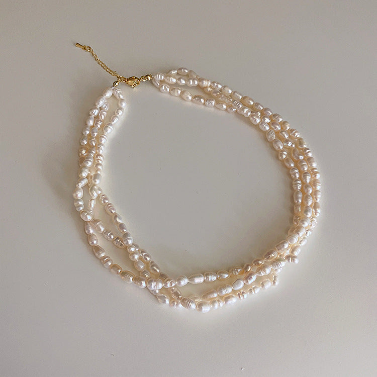 Fresh Water Pearl Multilayer Necklace N4527