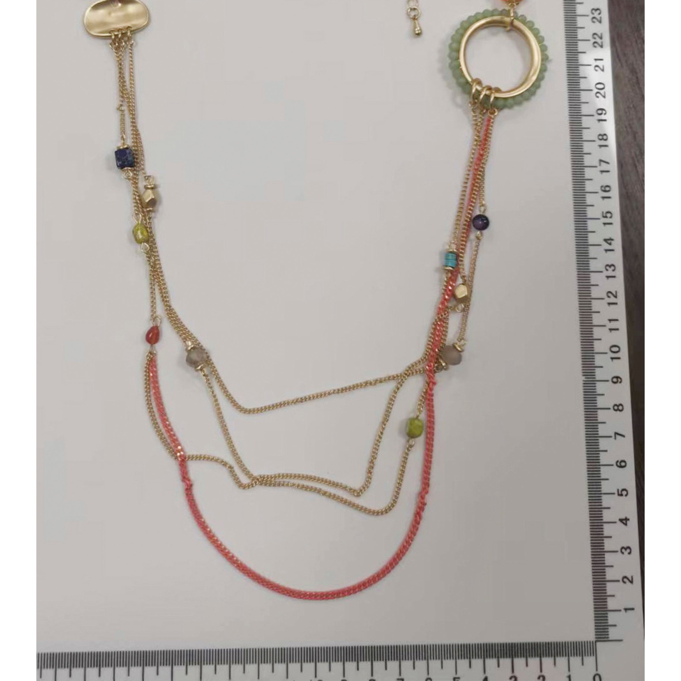 Behemia Geometry Chain Long Necklace N4835