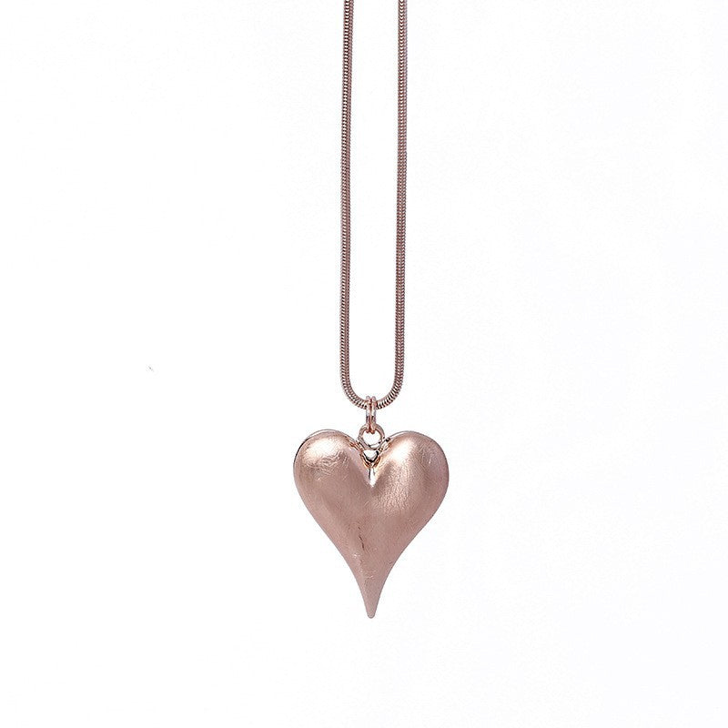 Heart Pendant Metal Necklace N5214