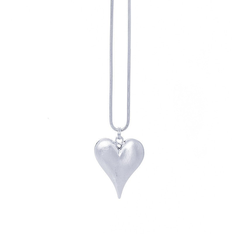 Heart Pendant Metal Necklace N5214