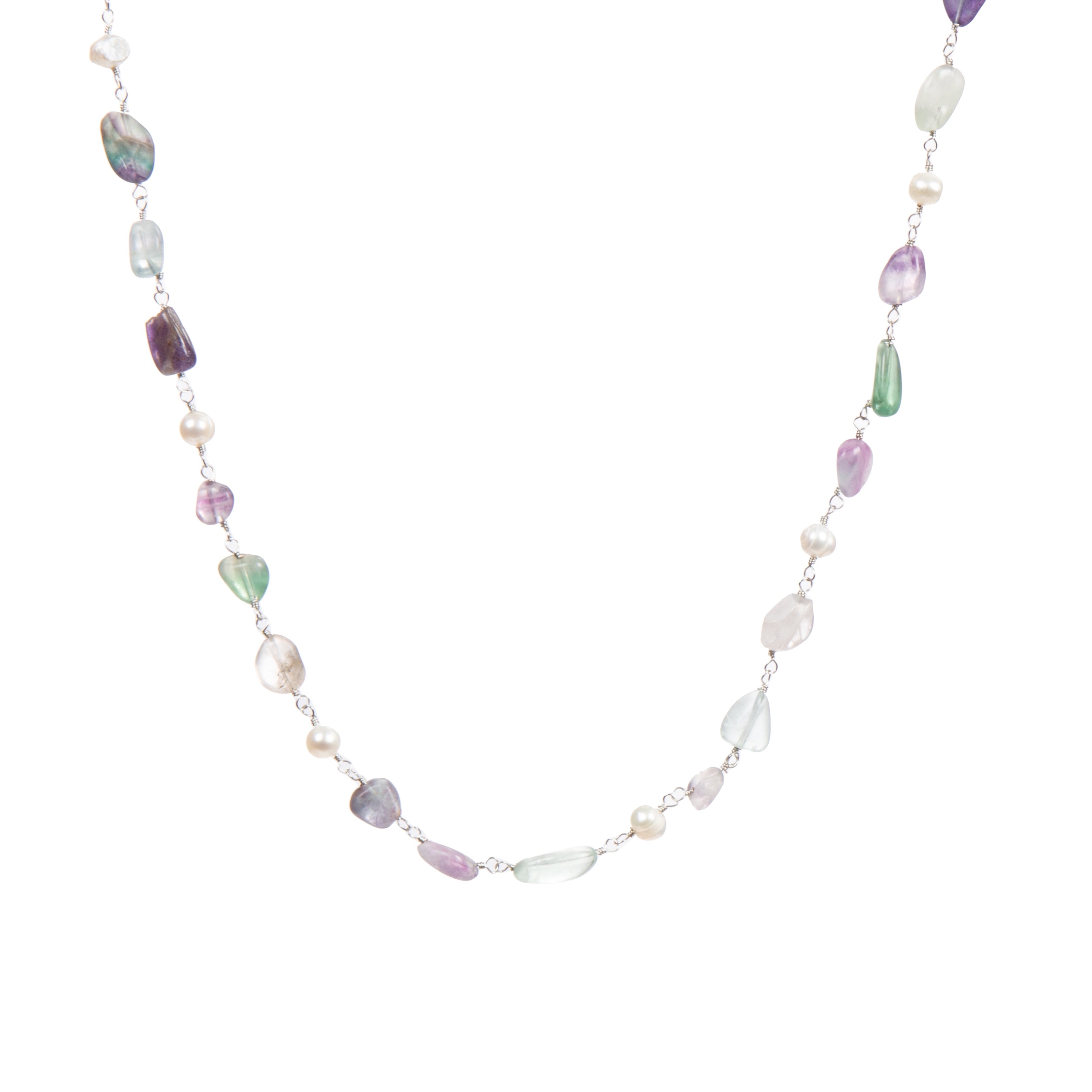 Fluorite Crystal Necklace N5568