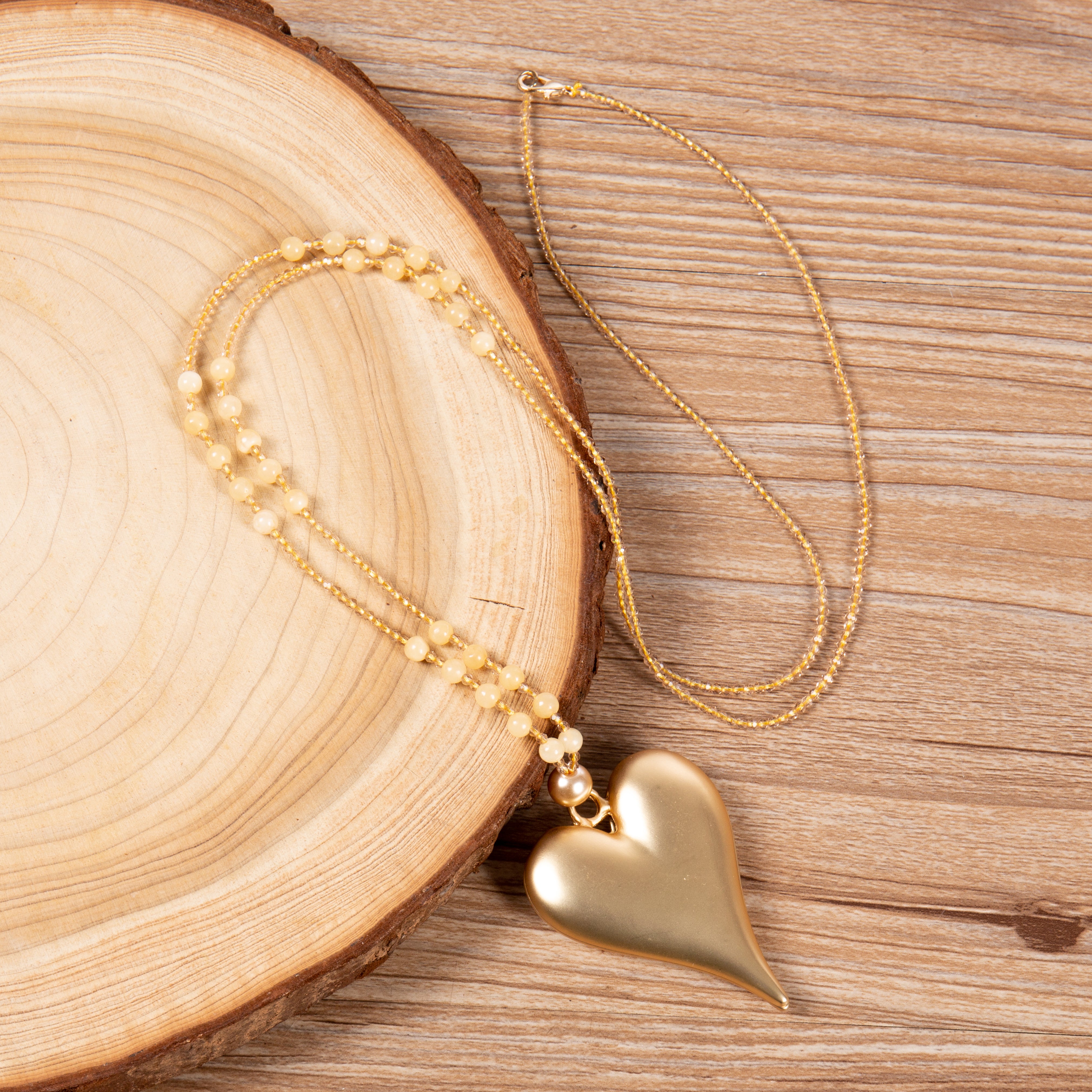 Heart Shaped Alloy Necklace N5587