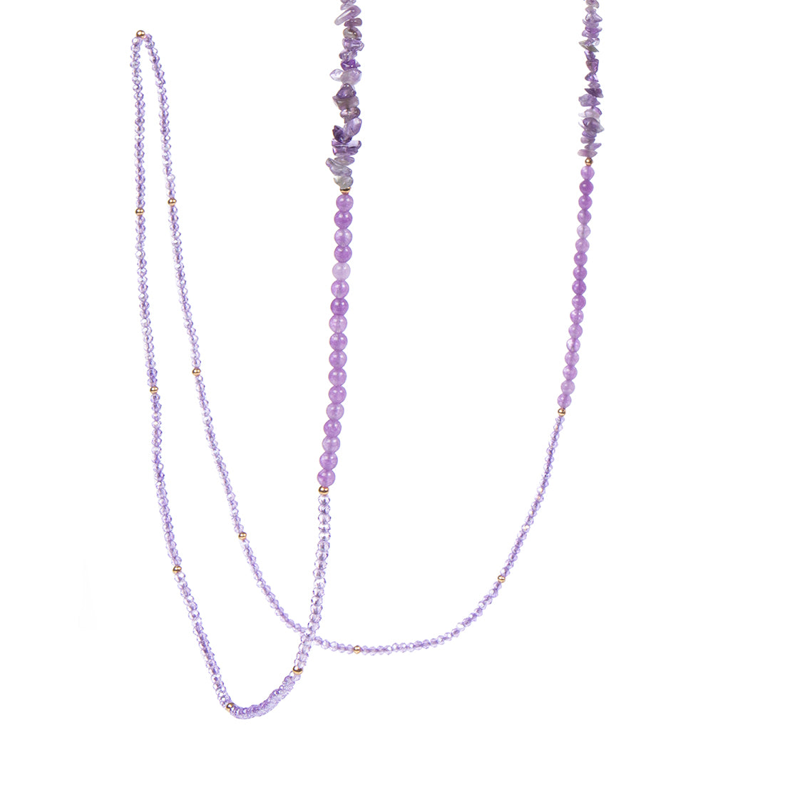 Handmade Amethyst Bead Glasses Holder EC5638 - Amethyst