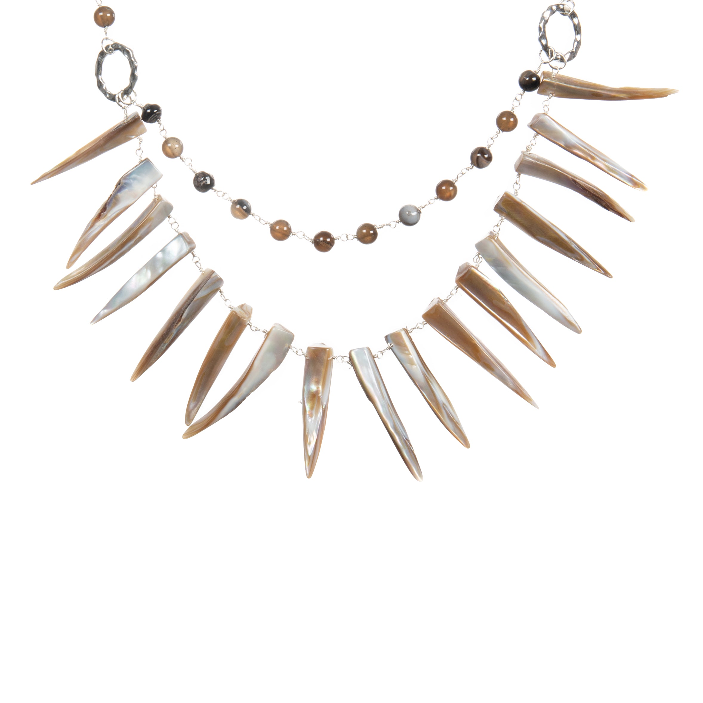 Shell Handmade Braided Set Necklace N5675