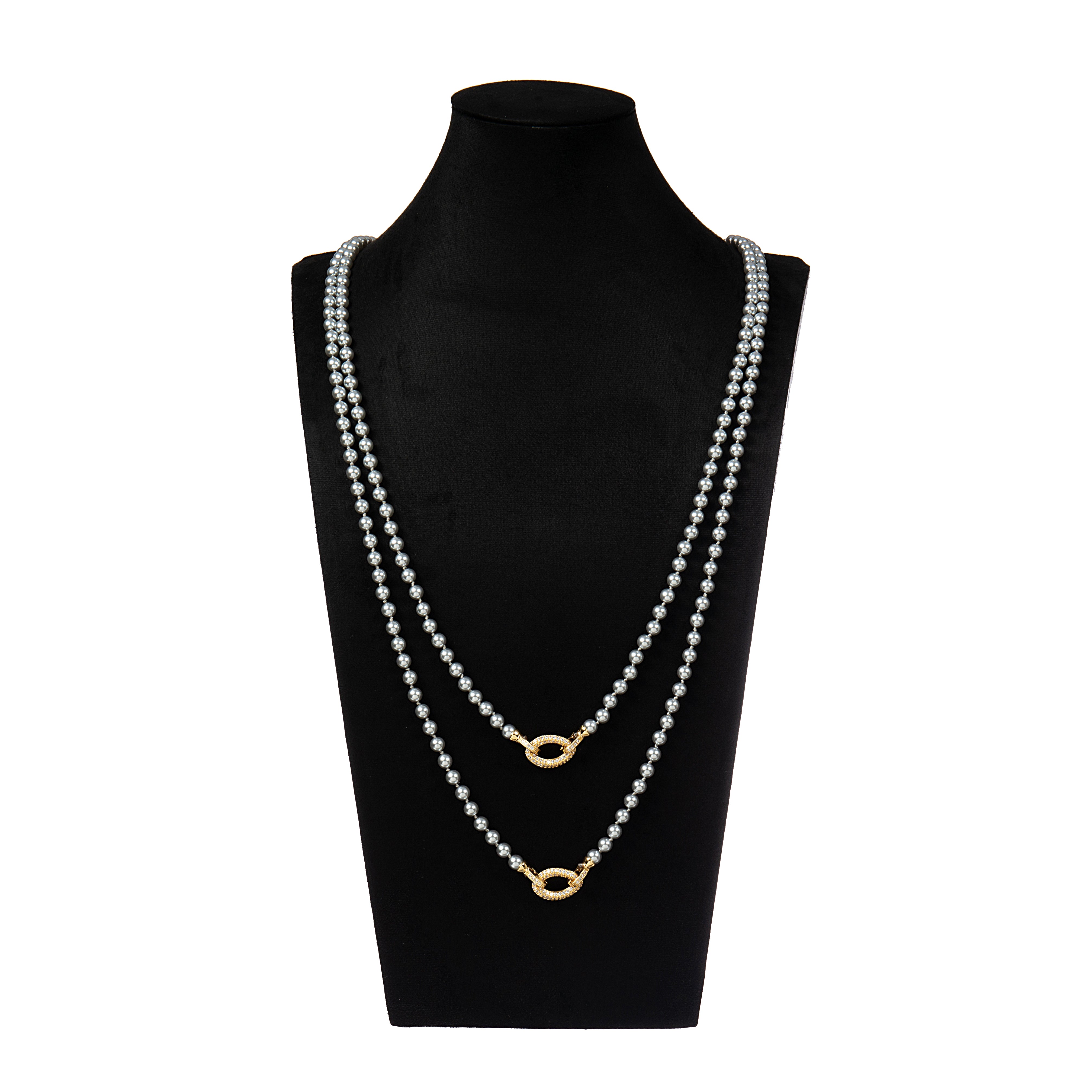 Baroque Style Lock Necklace N5743