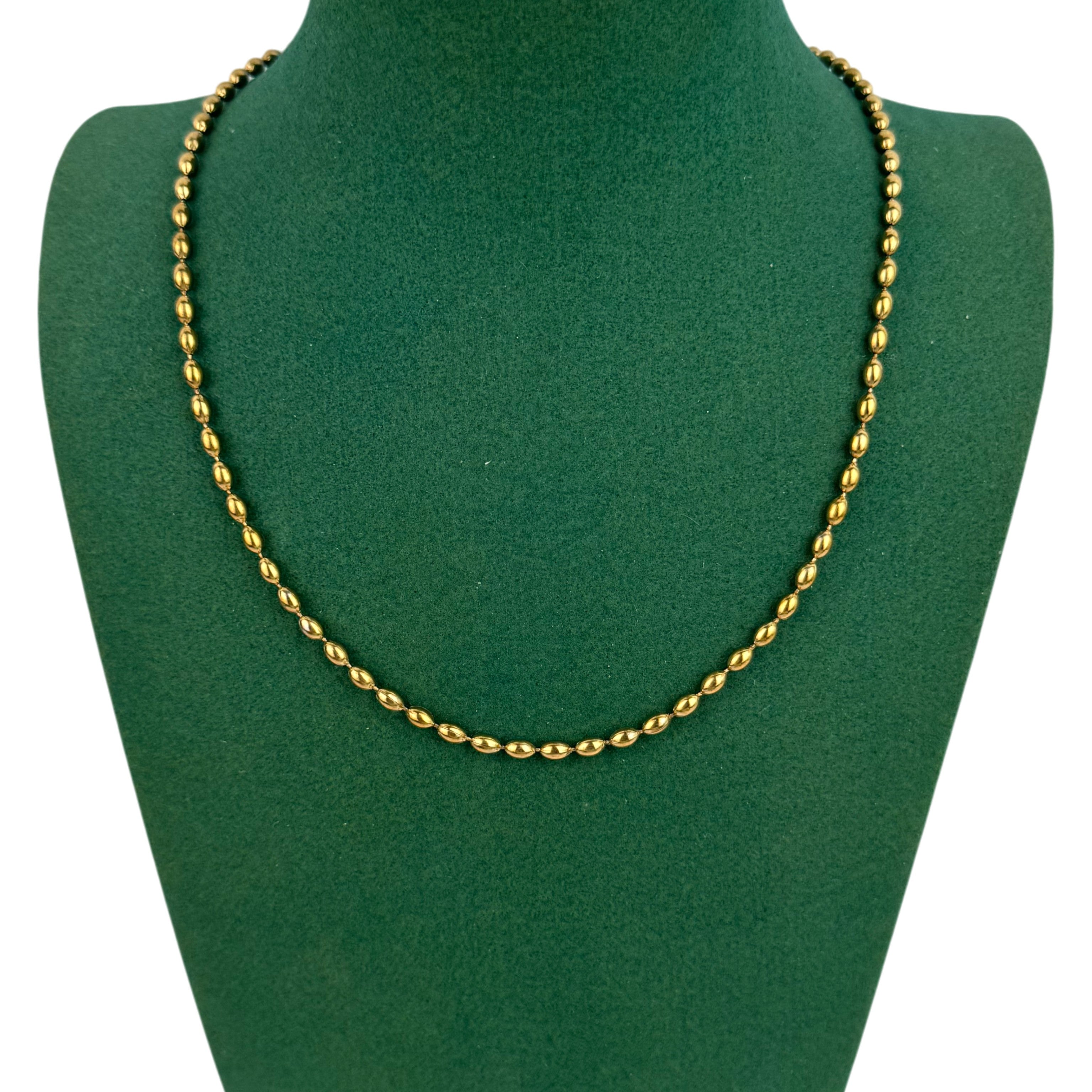 Round Beads Stainless Steel Necklace N5879