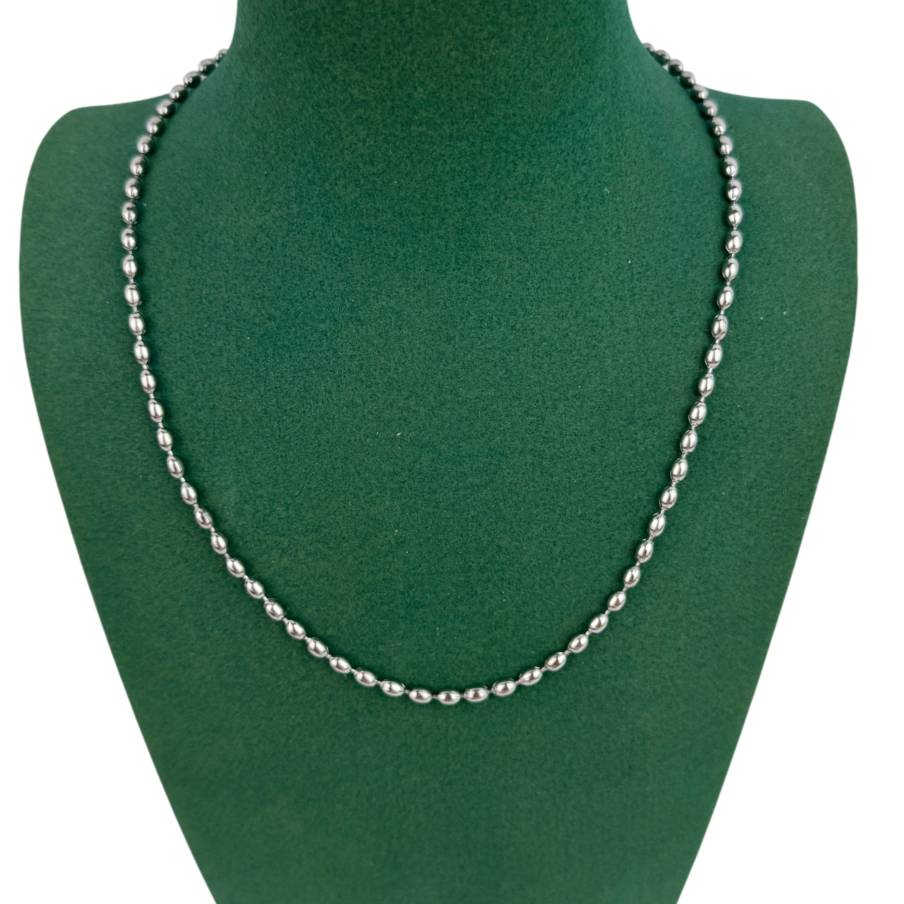 Round Beads Stainless Steel Necklace N5887